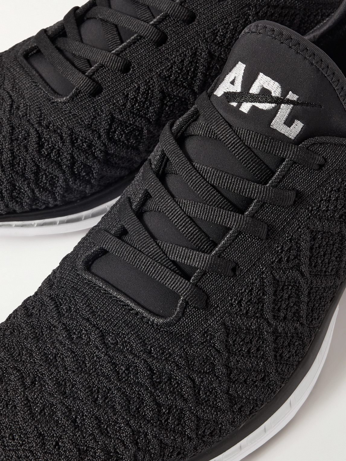 Shop Apl Athletic Propulsion Labs Techloom Phantom Running Sneakers In Black