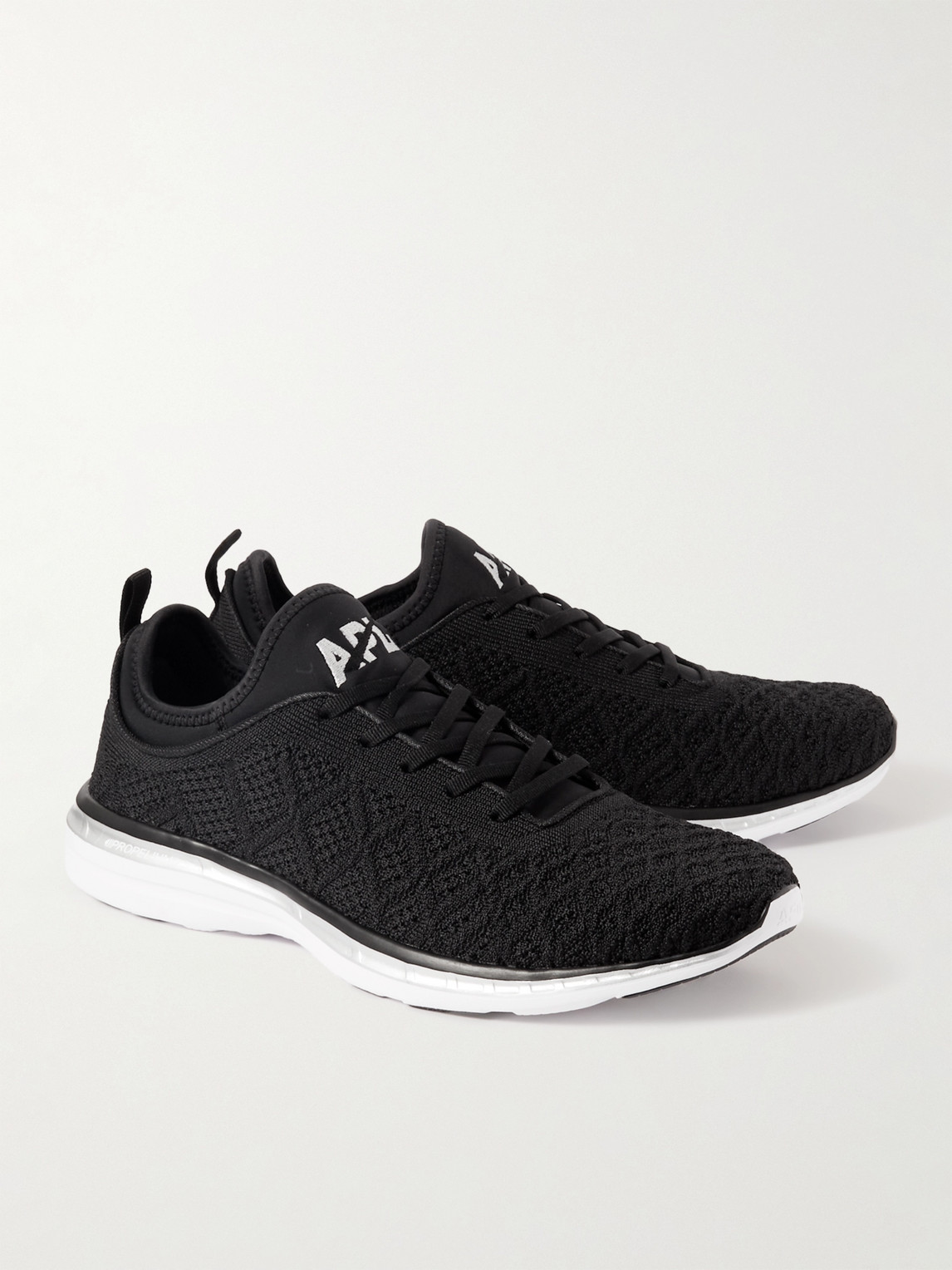 Shop Apl Athletic Propulsion Labs Techloom Phantom Running Sneakers In Black