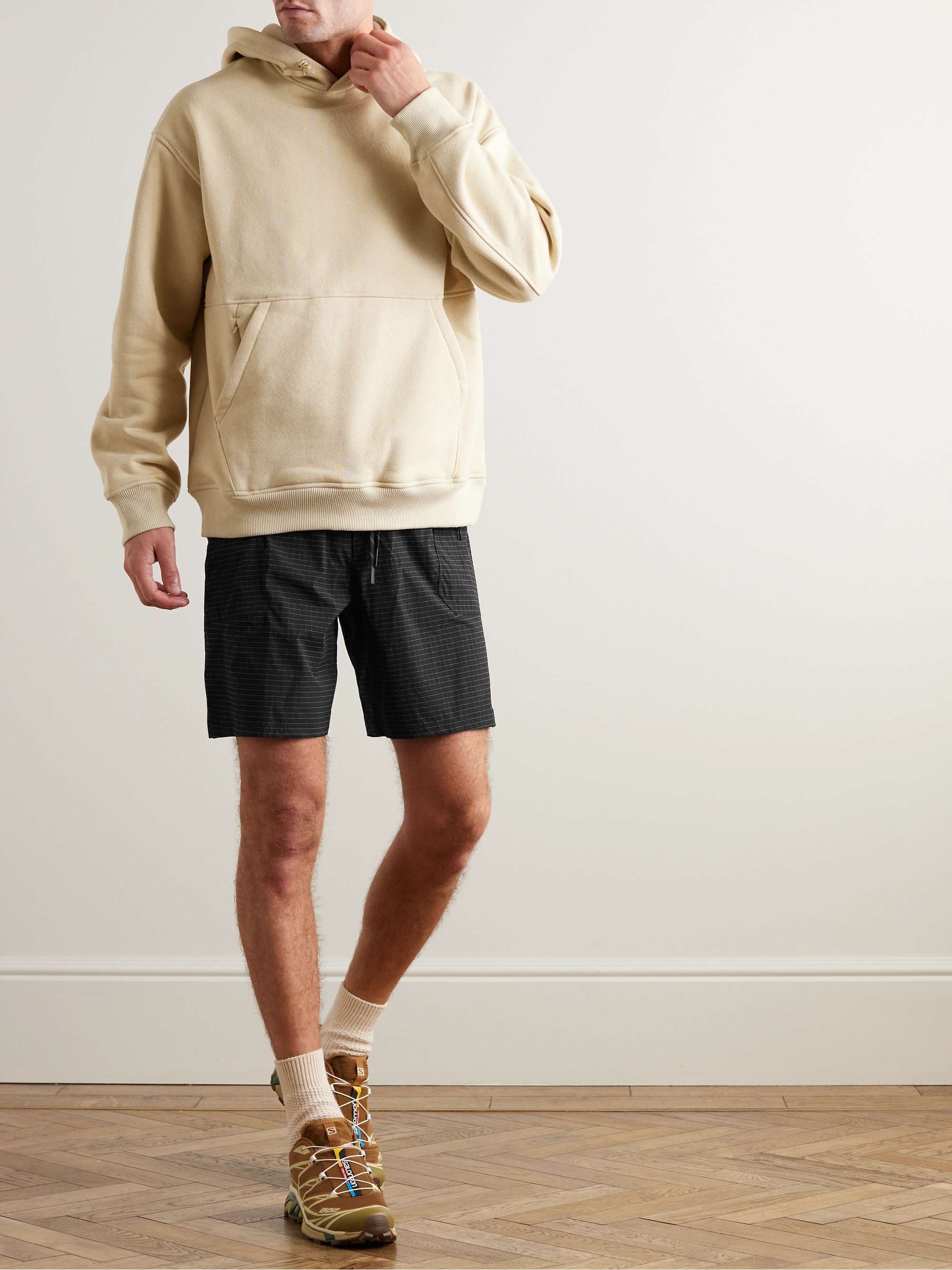 Black Straight-Leg Checked Shell Cargo Shorts | LULULEMON | MR PORTER