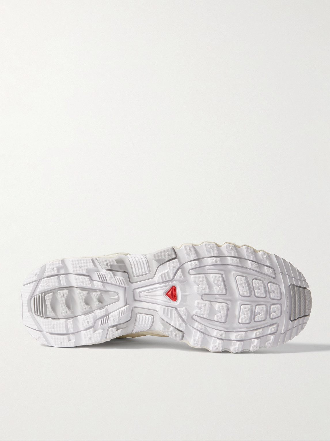 Shop Salomon Acs Pro Rubber-trimmed Mesh Sneakers In White