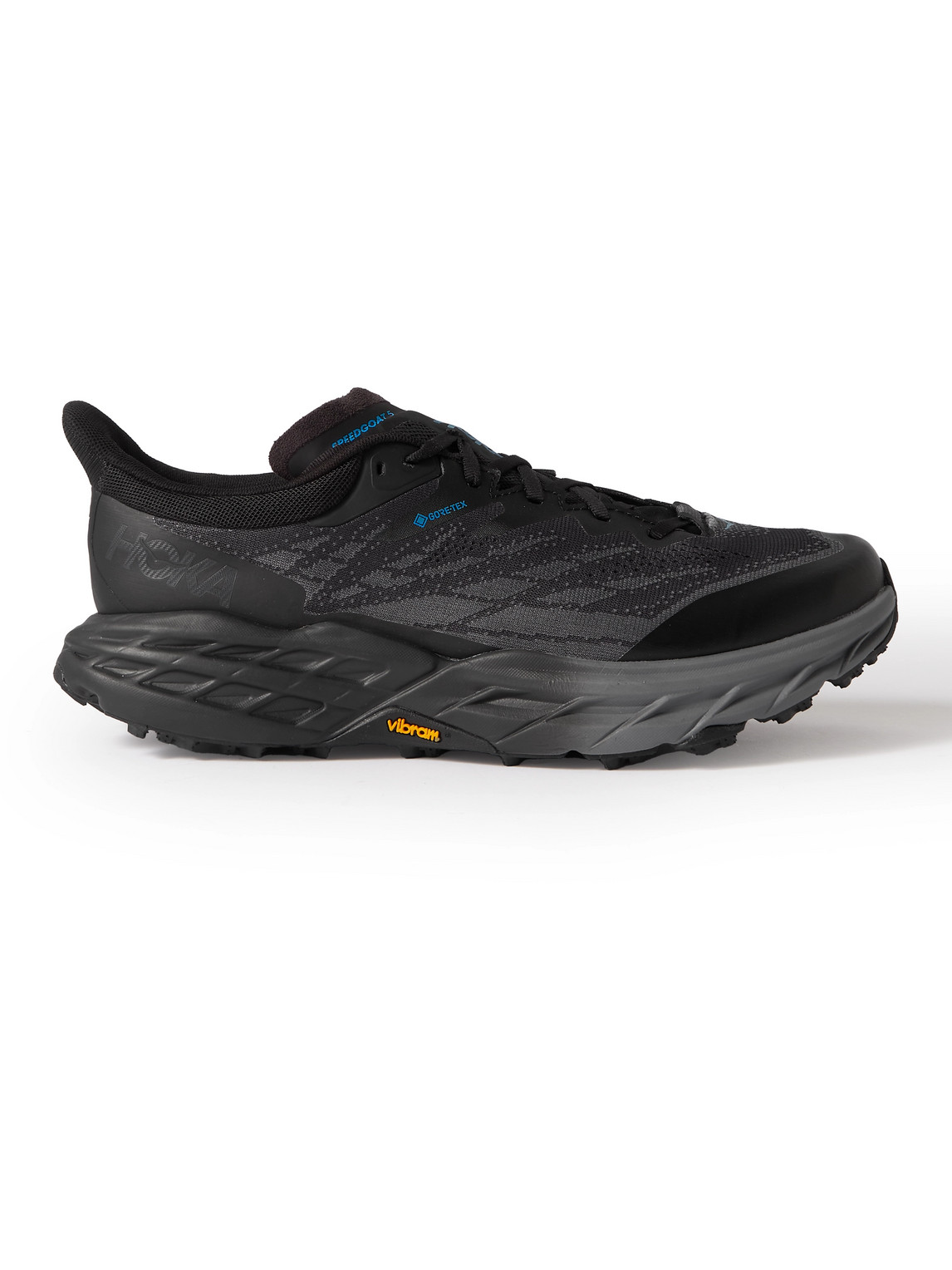 Hoka One One Speedgoat 5 Rubber-trimmed Gore-tex® Mesh Running Sneakers In Black
