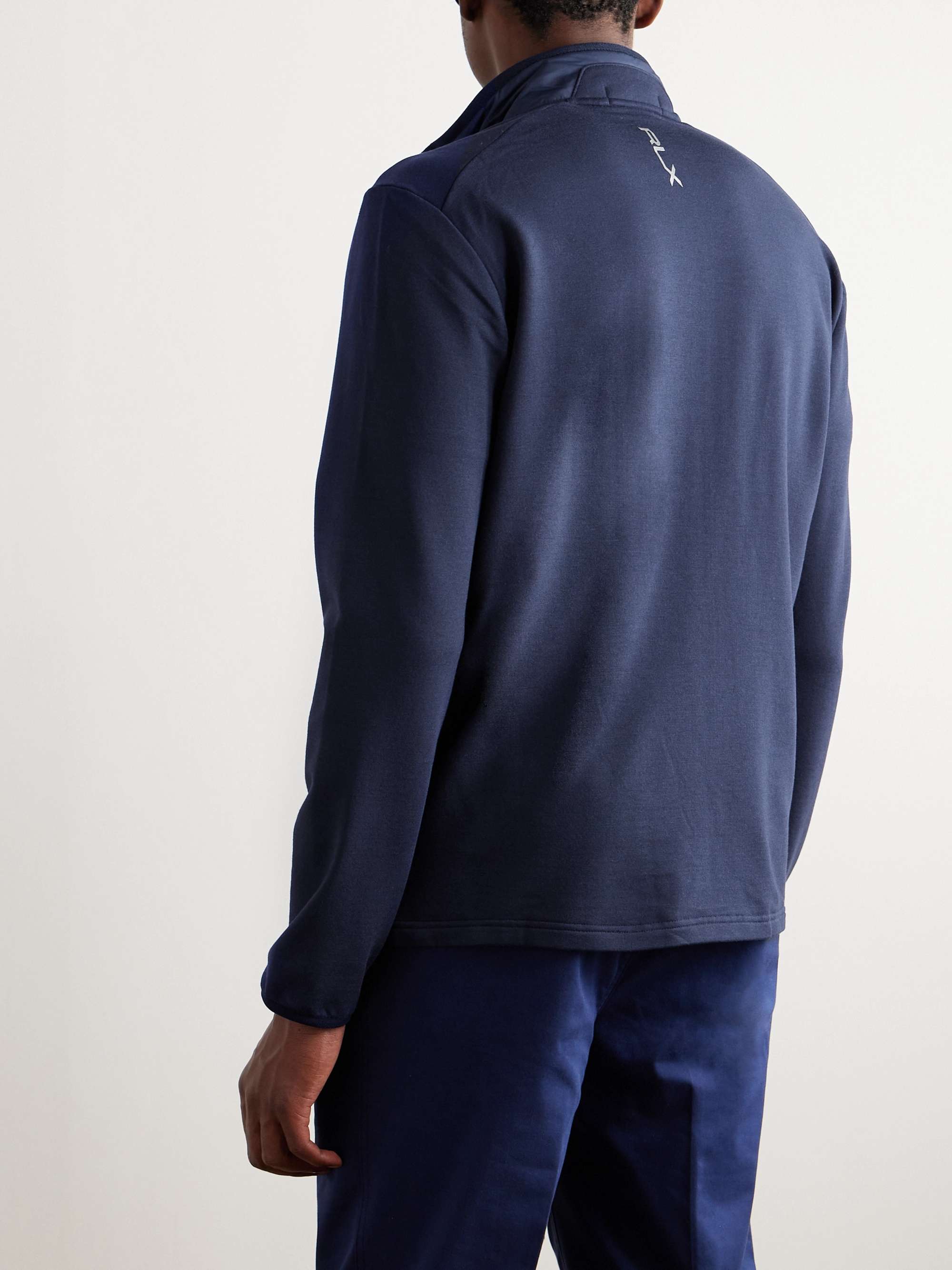 RLX RALPH LAUREN Slim-Fit Logo-Print Quilted Shell and Stretch-Jersey Jacket