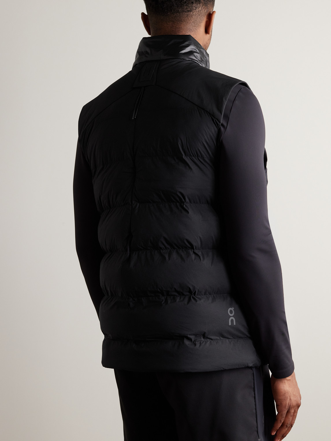 Shop On Challenger Quilted Padded Shell Gilet In Black