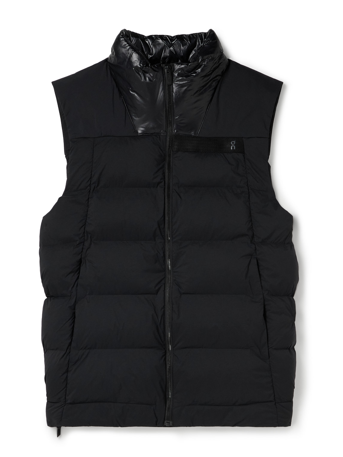 Shop On Challenger Quilted Padded Shell Gilet In Black