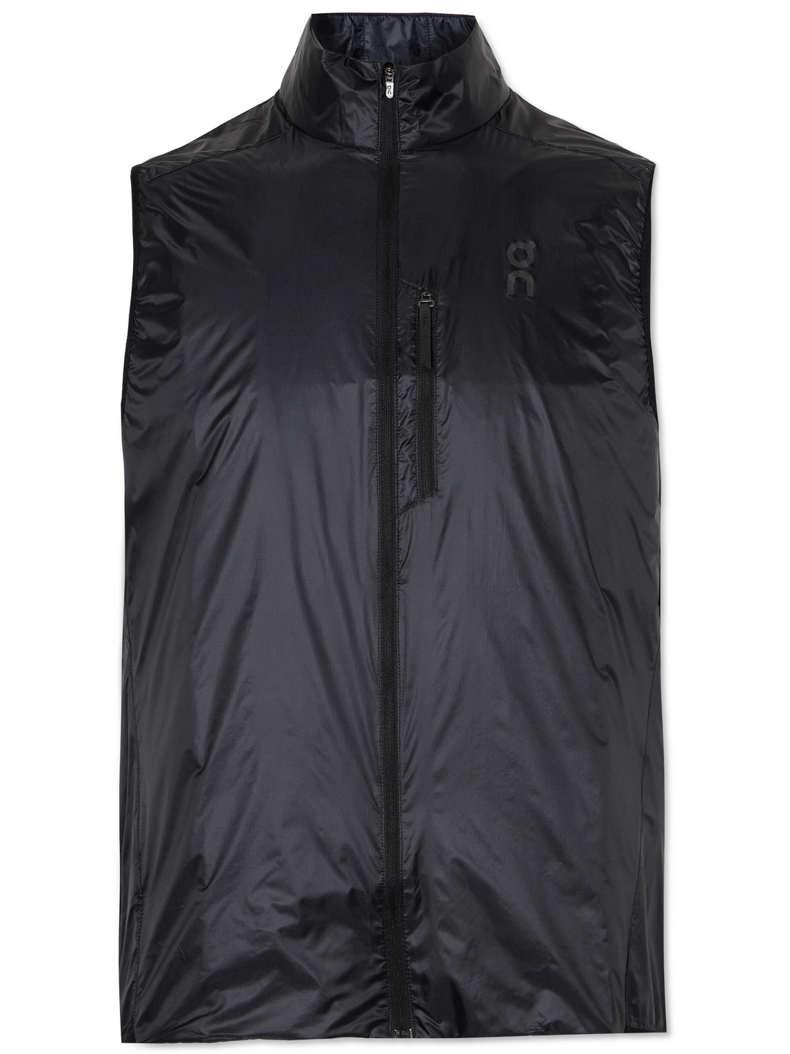 On Performance Recycled Shell Running Vest In Black