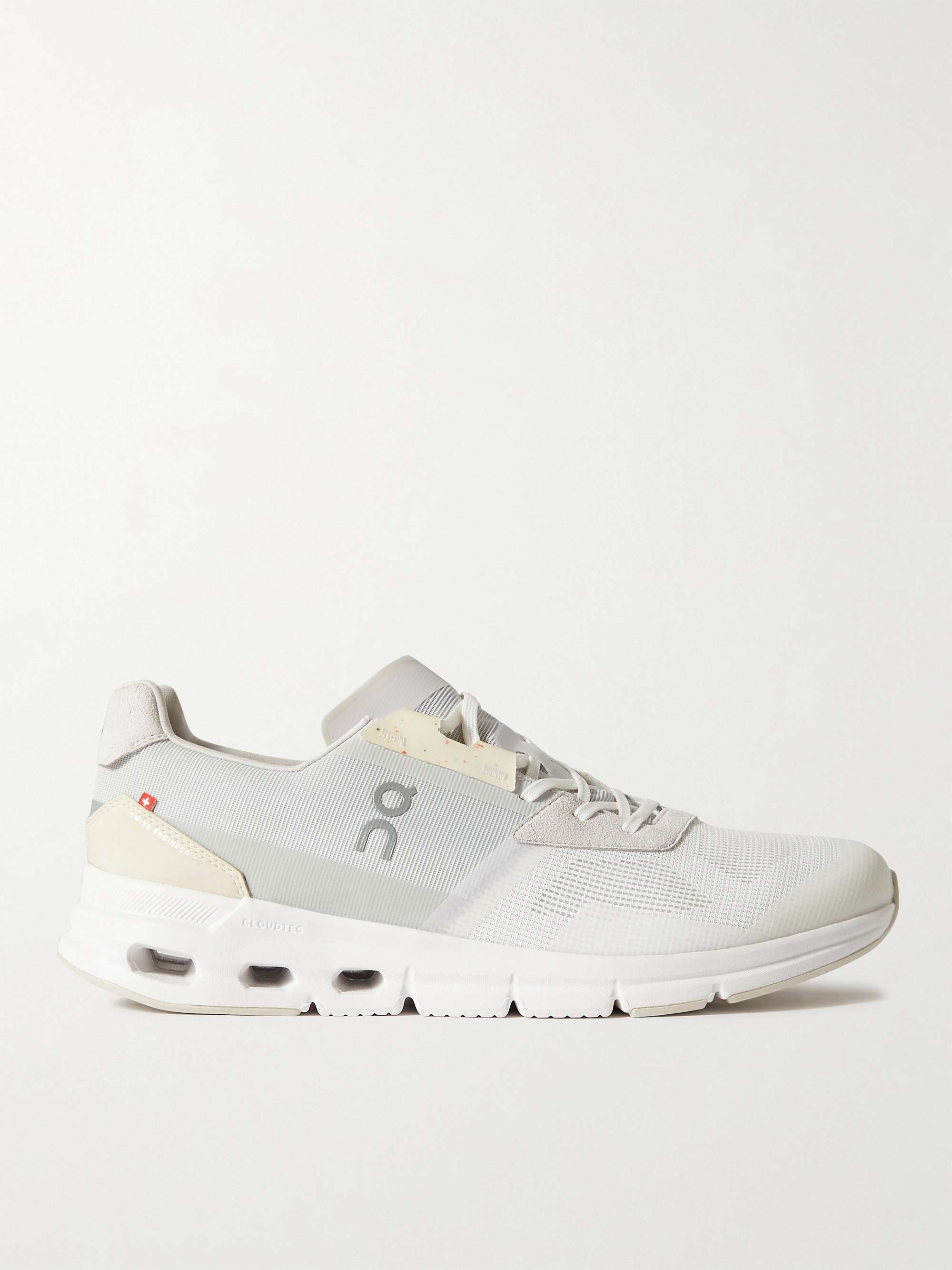 ON Cloudnova Form Rubber Trimmed Mesh Running Sneakers for Men