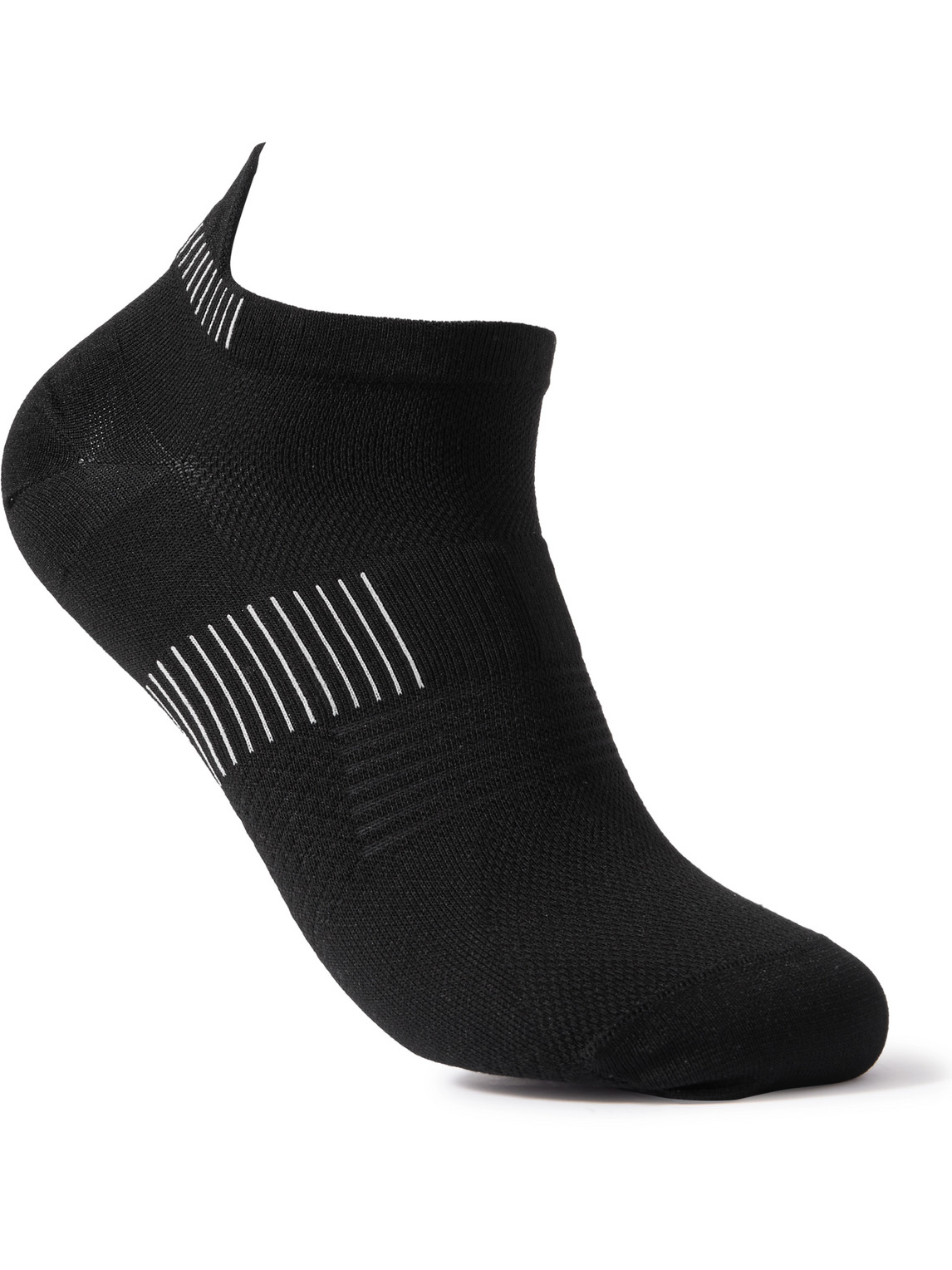 On Ultralight Recycled Stretch-knit Socks In Black