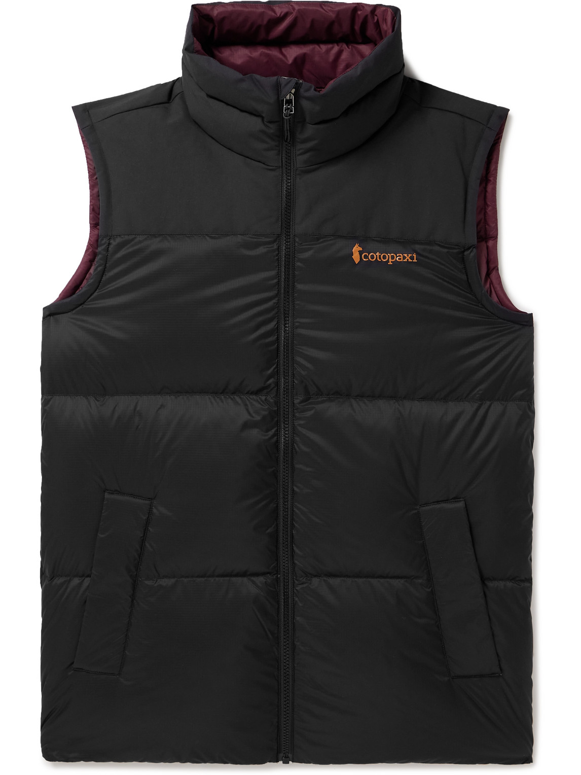 Solazo Logo-Print Quilted Ripstop Down Gilet