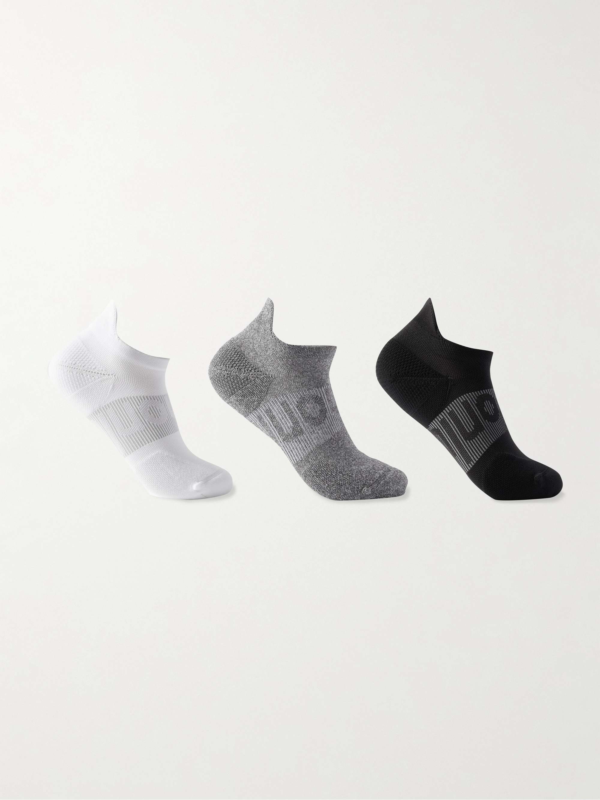LULULEMON Three-Pack Power Stride Stretch-Knit Socks for Men | MR PORTER