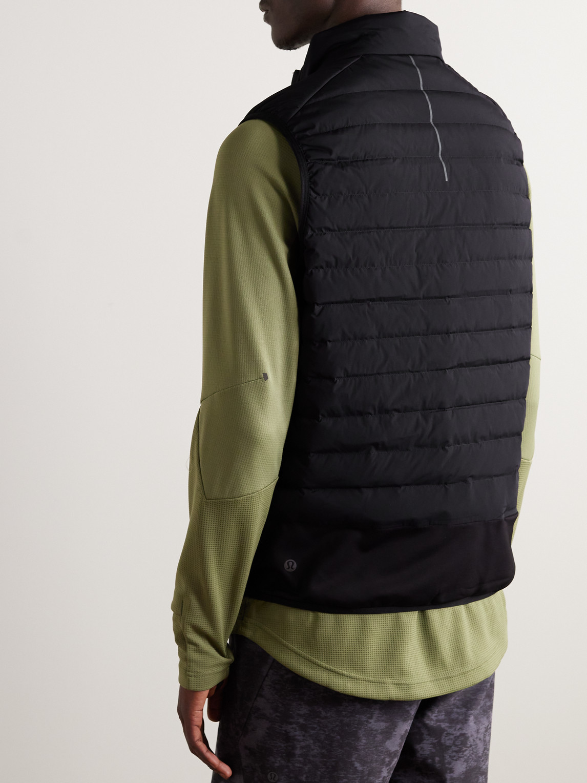 Shop Lululemon Down For It All Quilted Glyde™ Down Gilet In Black