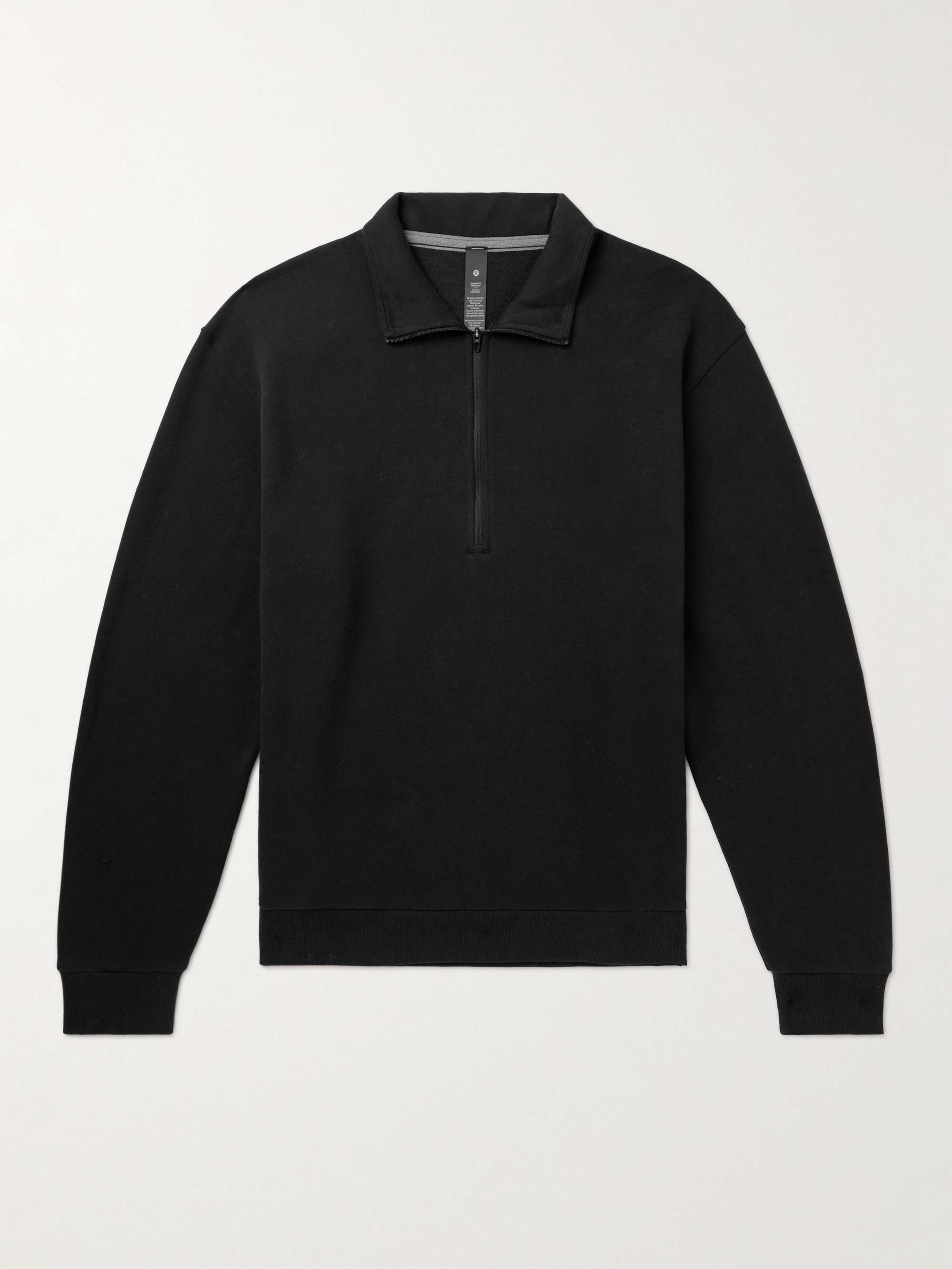 LULULEMON Steady State Cotton-Blend Jersey Half-Zip Sweatshirt for Men