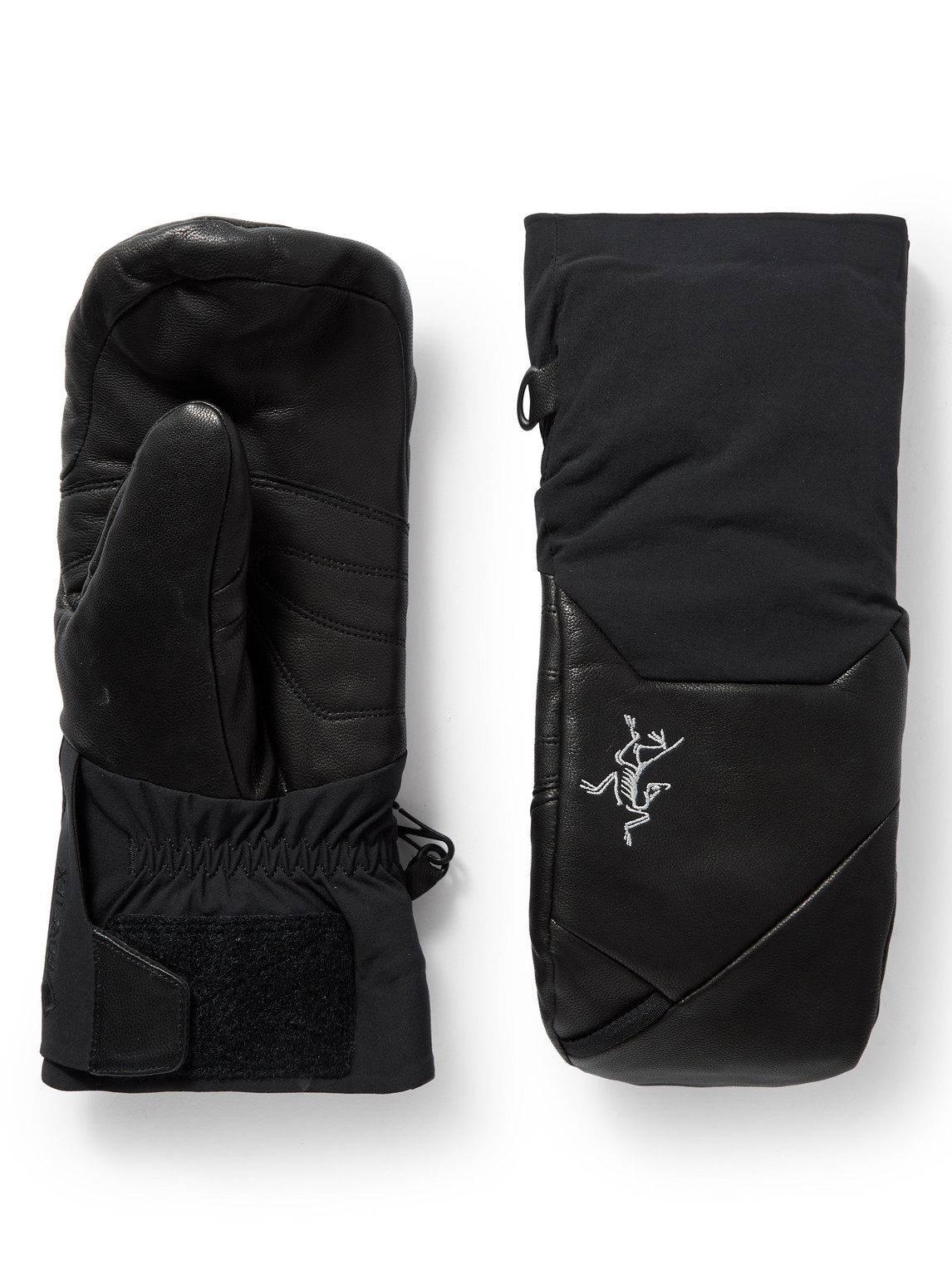 Arc'teryx Sabre Leather And Gore-tex® Mittens In Black