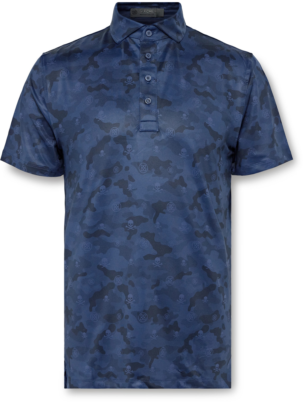 G/FORE Icon Camouflage-Print Stretch-Jersey Golf Polo Shirt