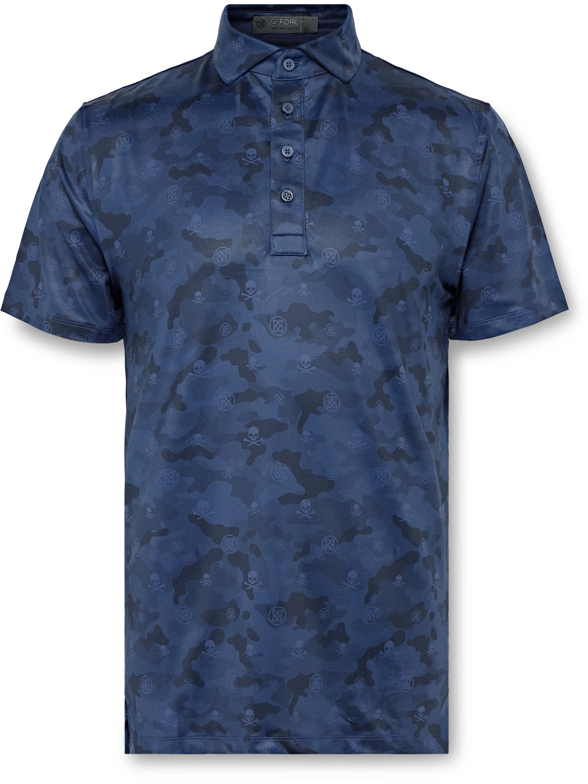 Icon Camouflage-Print Stretch-Jersey Golf Polo Shirt