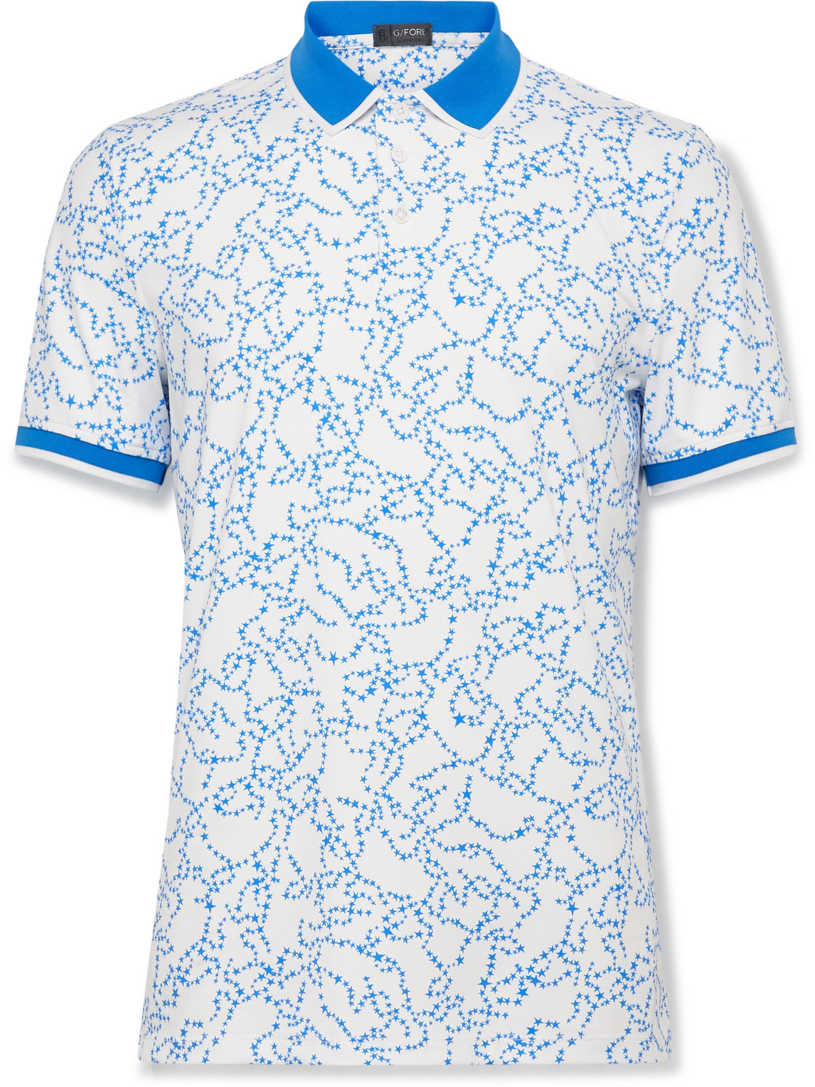 G/FORE Star Dust Slim-Fit Printed Tech-Jersey Golf Polo Shirt