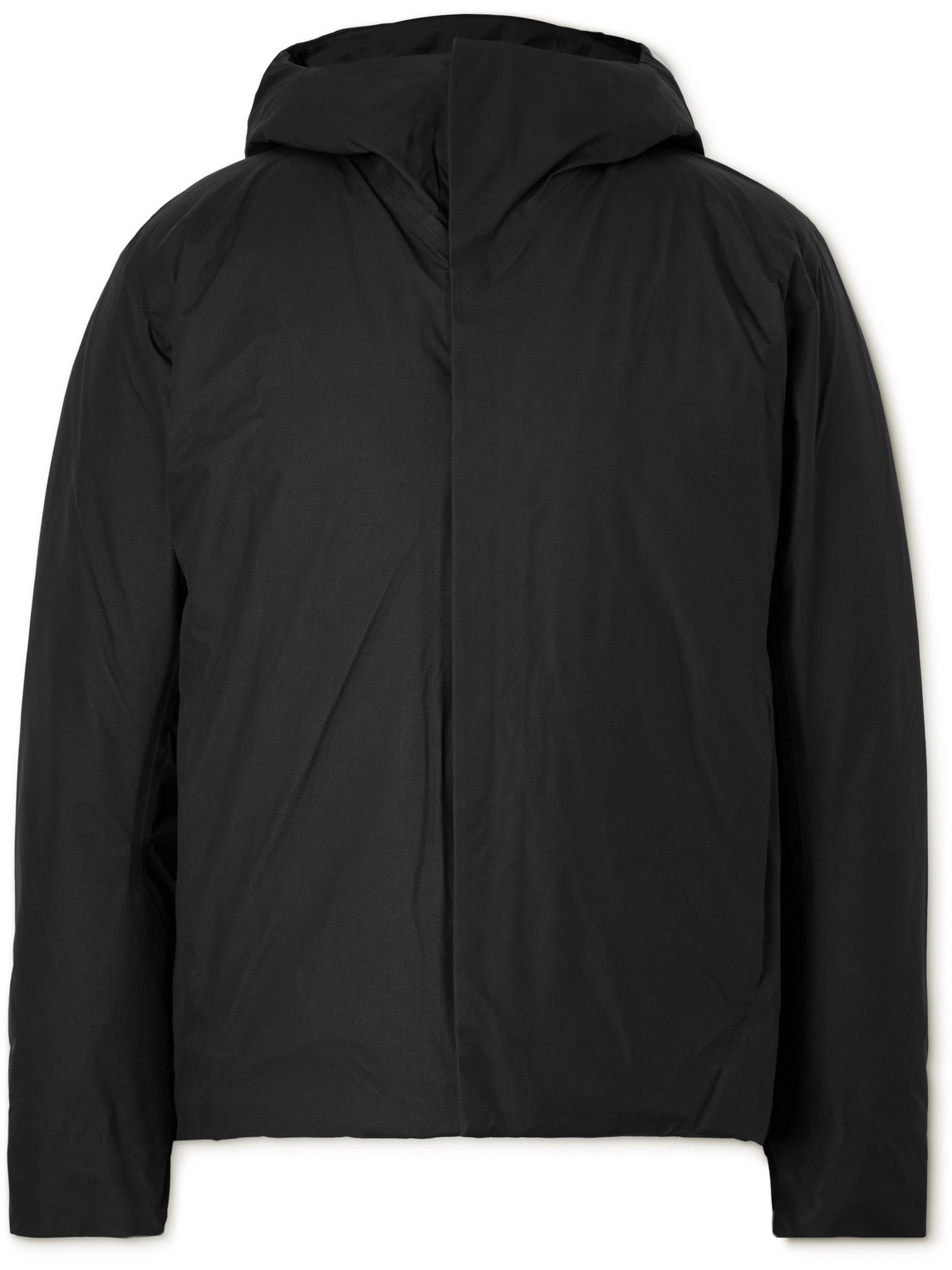 Veilance Altus Nylon Down Jacket In Black