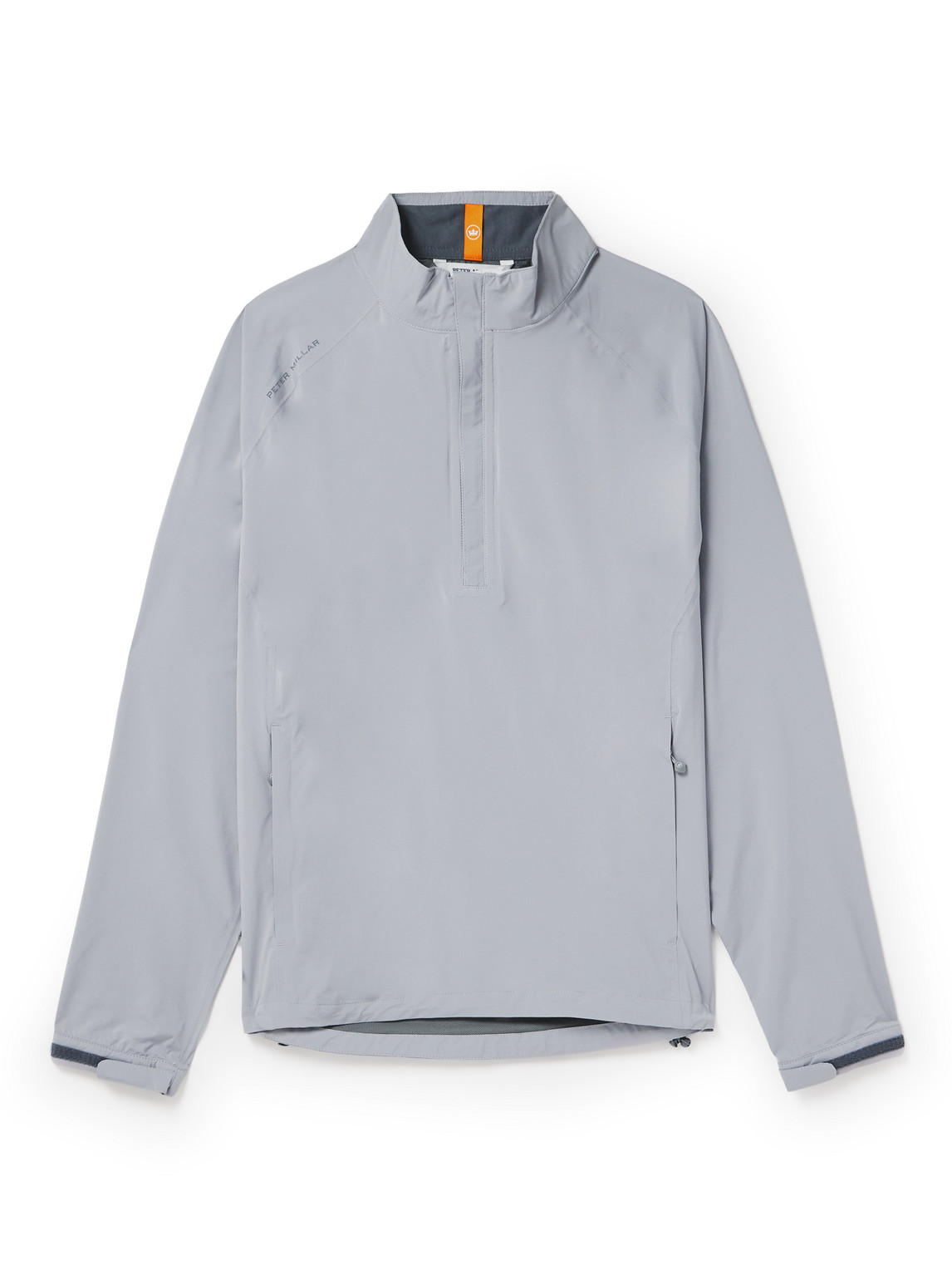 Peter Millar Hyperlight Shield Nylon Half-zip Golf Jacket In Grey