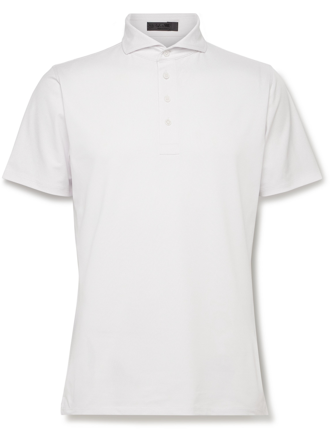 G/fore Essential Stretch-piqué Golf Polo Shirt In White