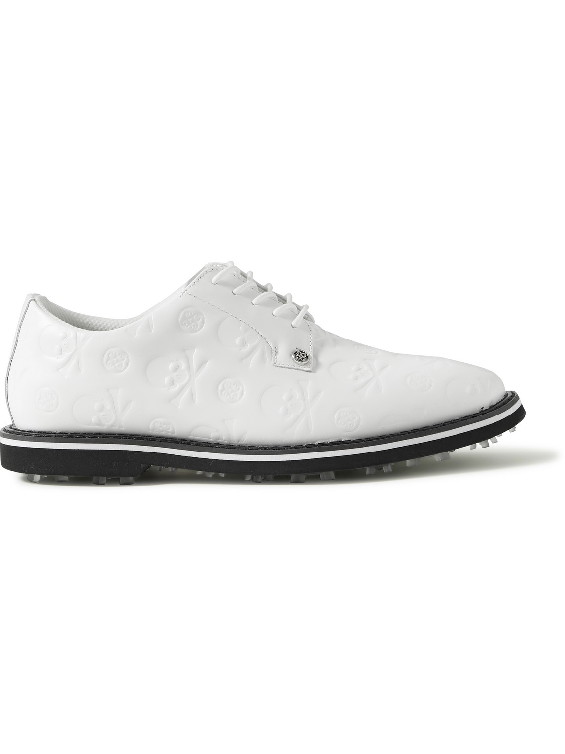 Gallivanter Logo-Debossed Leather Golf Shoes