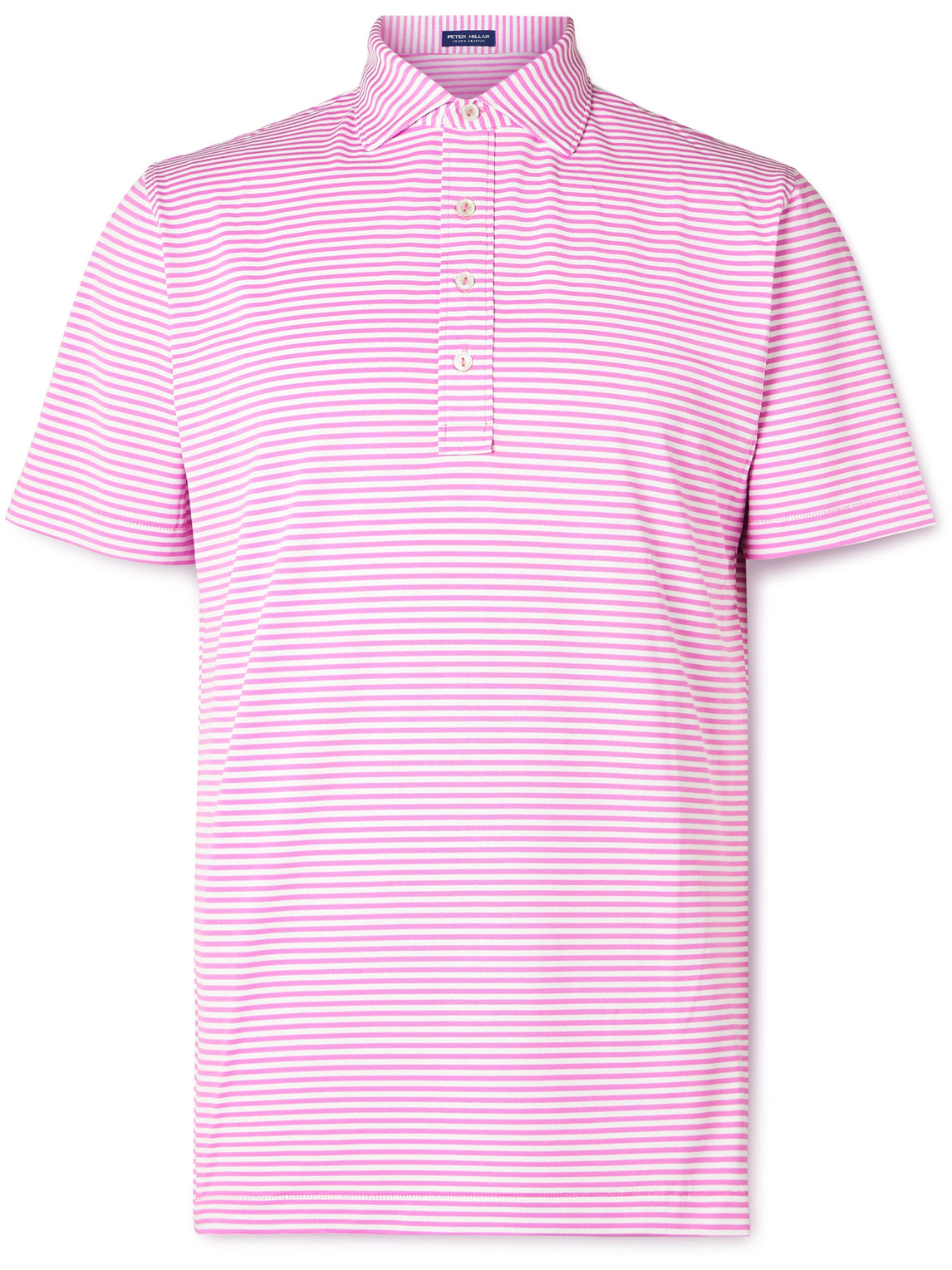 Shop Peter Millar Mood Piqué Polo Shirt In Pink