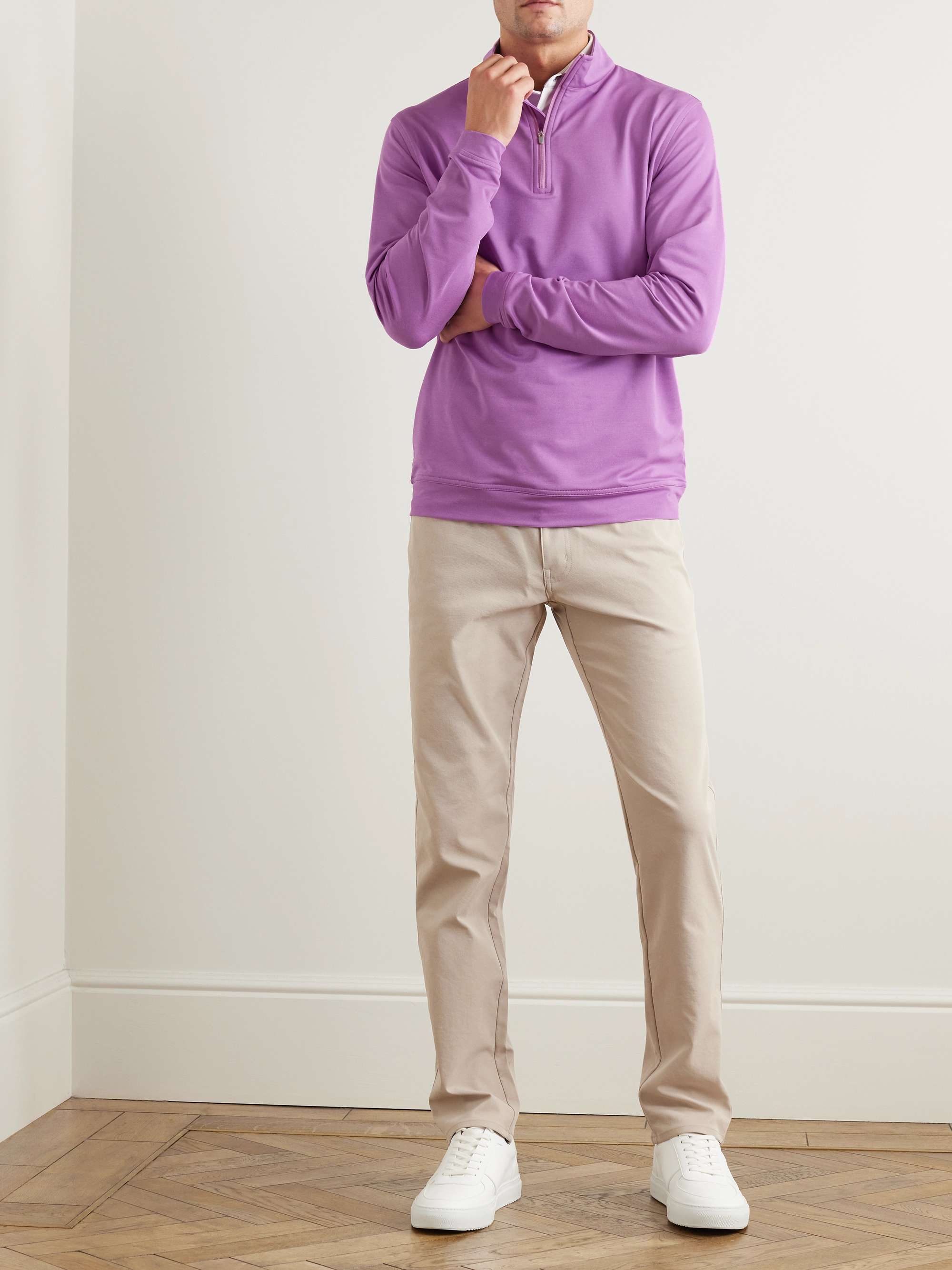 PETER MILLAR Perth Tech-Jersey Half-Zip Golf Top