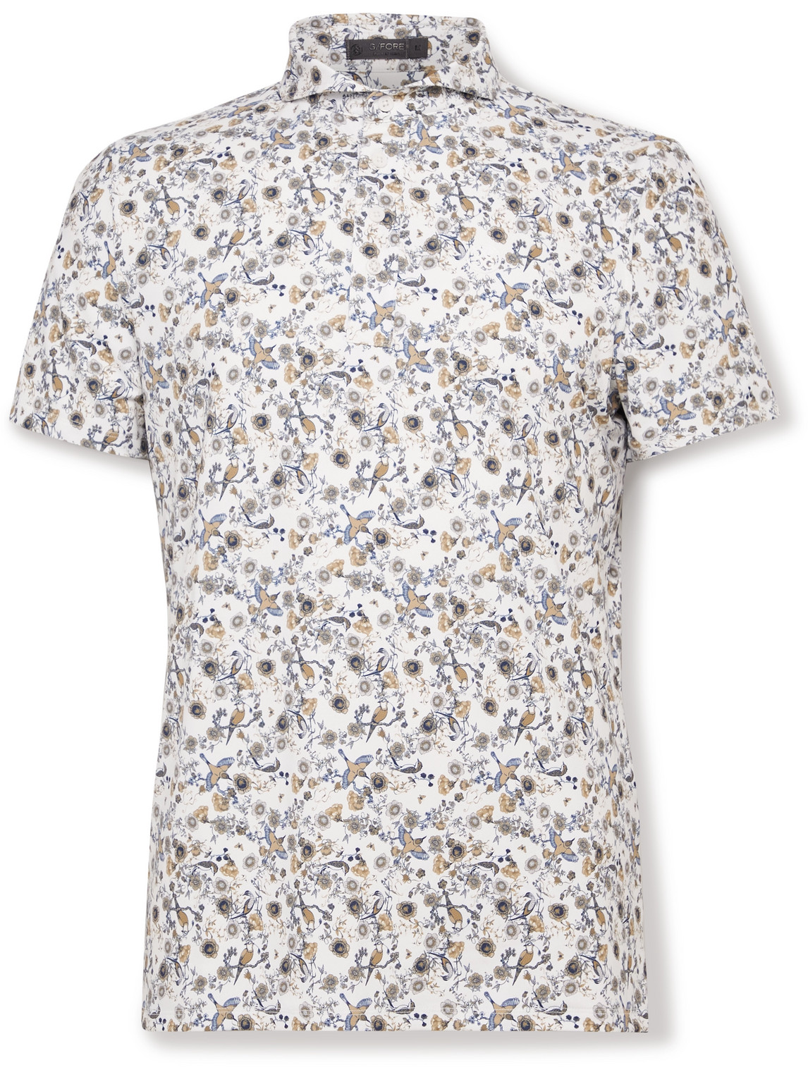 G/FORE Botanic Garden Slim-Fit Floral-Print Tech-Jersey Golf Polo Shirt