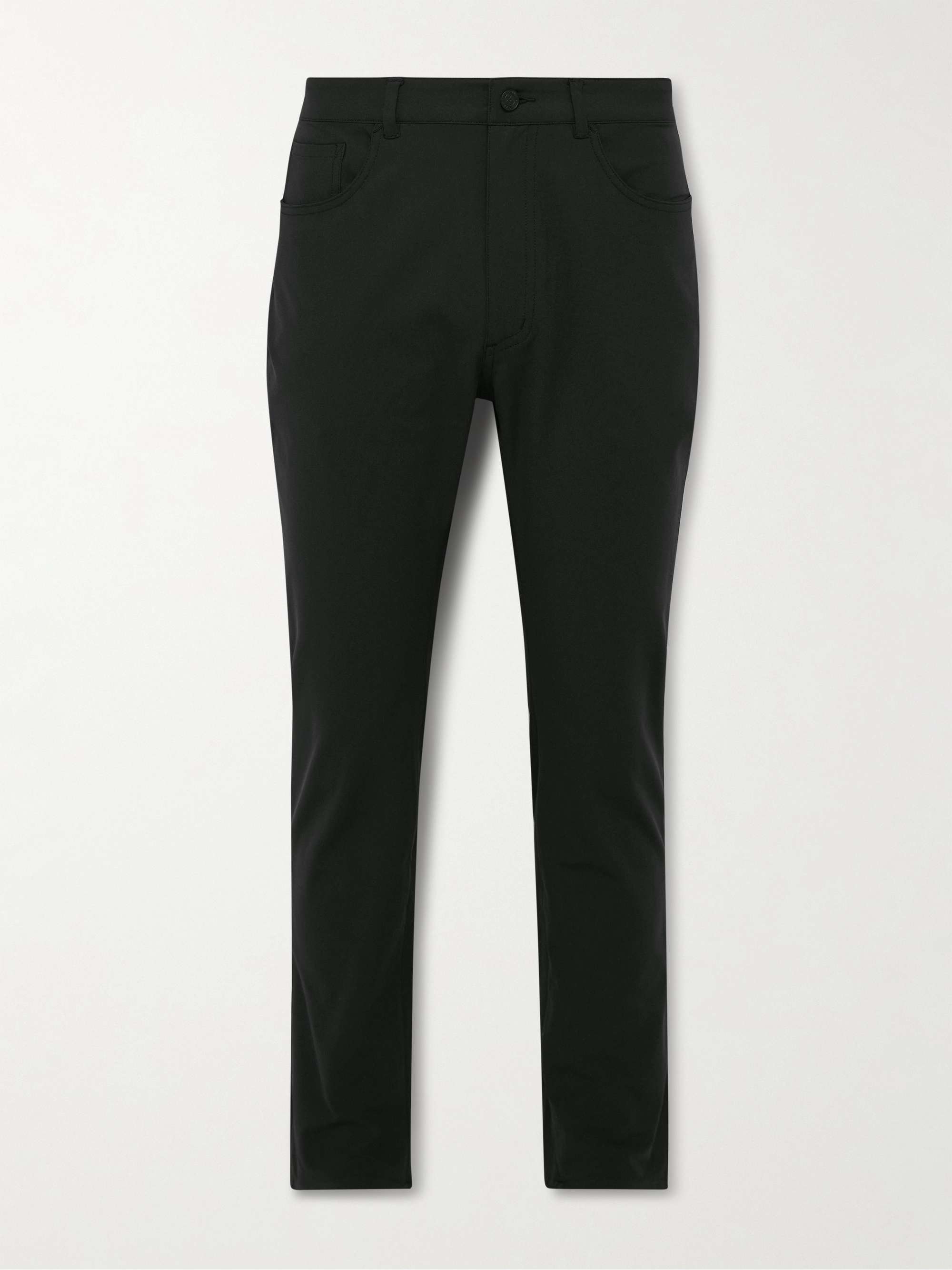 지포어 G/FORE Tour 5 Slim-Fit Straight-Leg Jersey Golf Trousers,Black