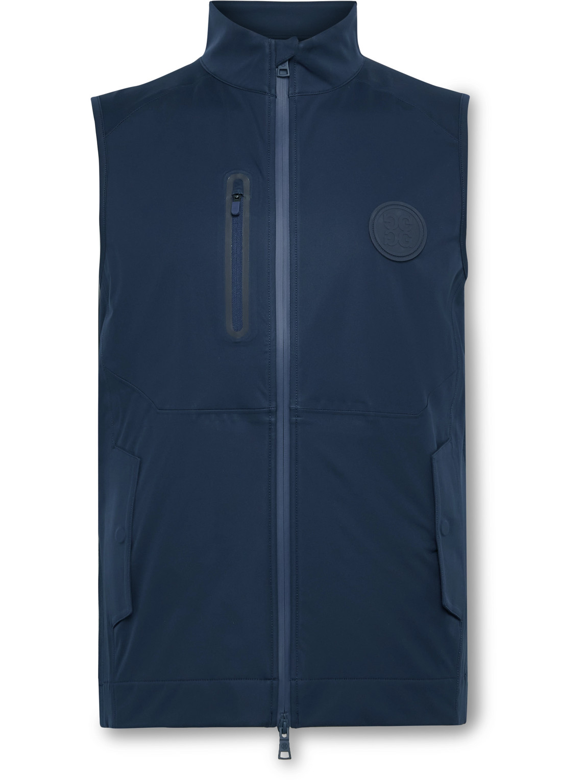 G/fore Slim-fit Logo-appliquéd Shell Golf Gilet In Blue