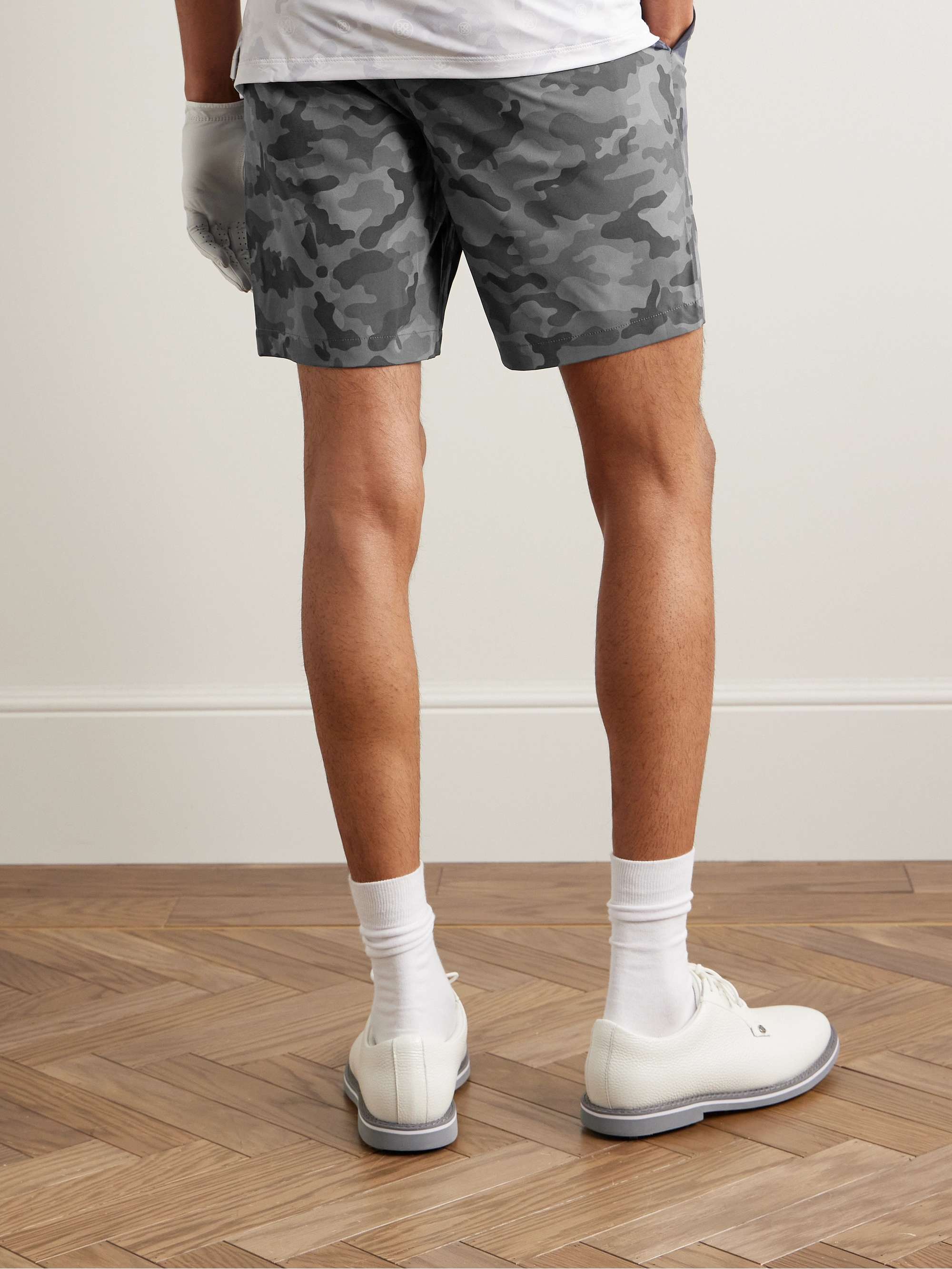 G/FORE Maverick Hybrid Straight-Leg Camouflage-Print Stretch-Shell Golf Shorts
