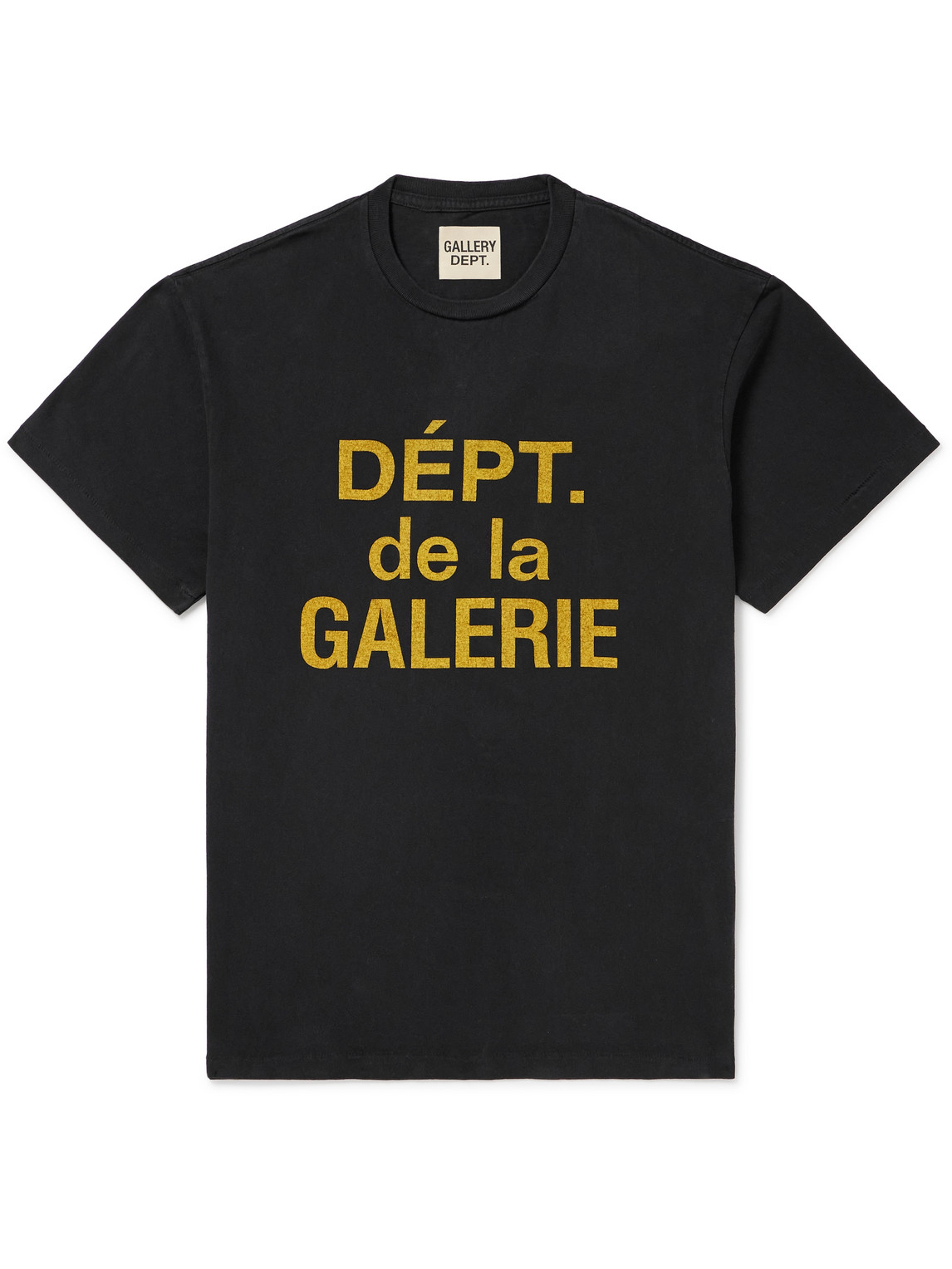 Shop Gallery Dept. Logo-print Cotton-jersey T-shirt In Black