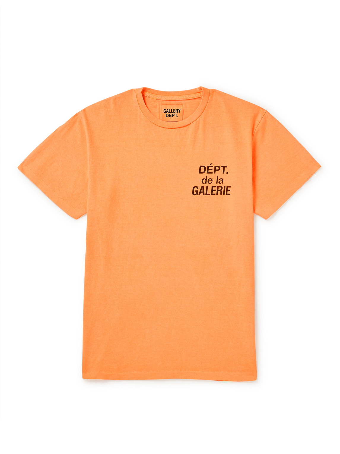 Shop Gallery Dept. Logo-print Cotton-jersey T-shirt In Orange