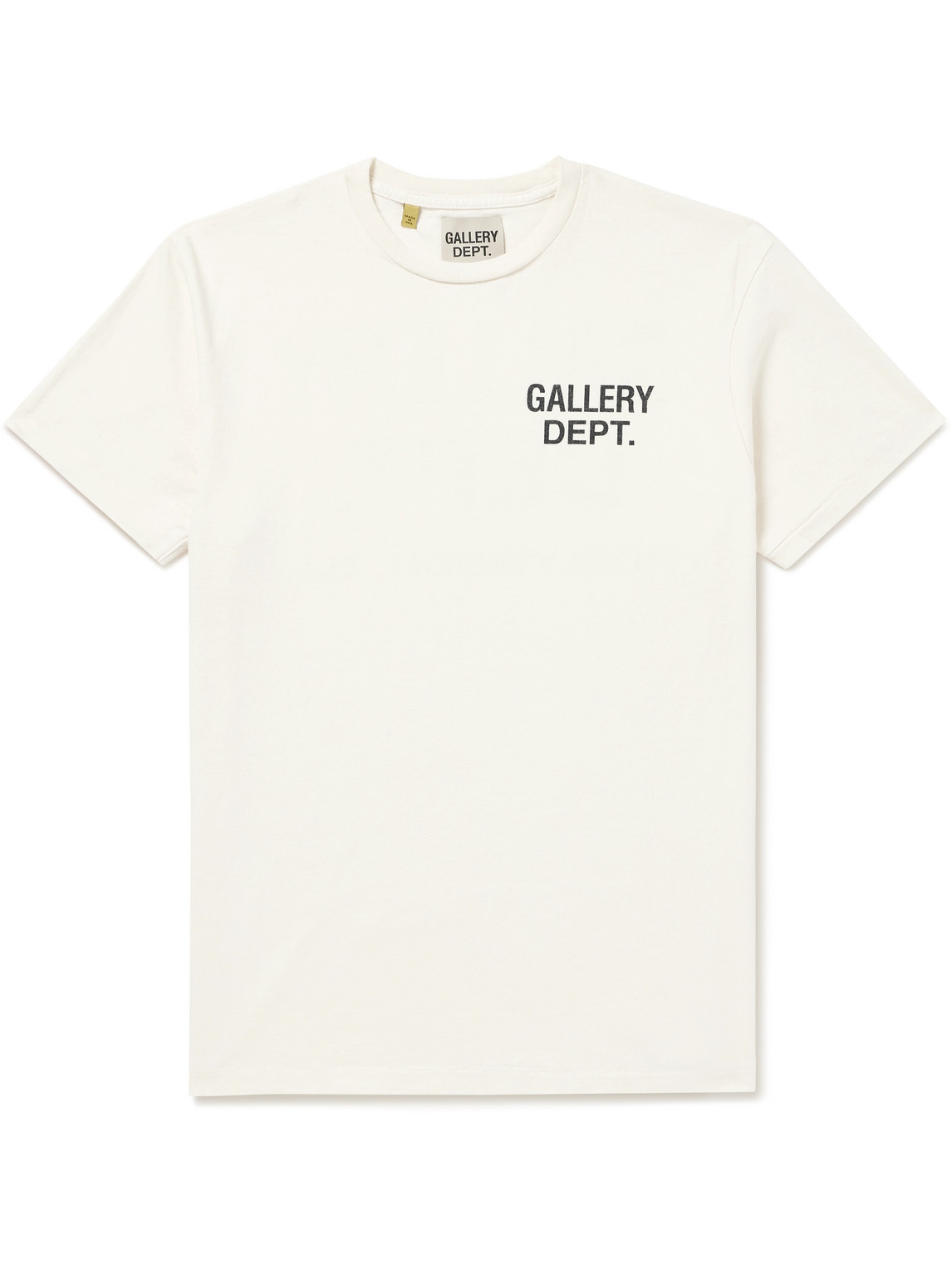 Gallery Dept. Logo-print Cotton-jersey T-shirt In Neutrals