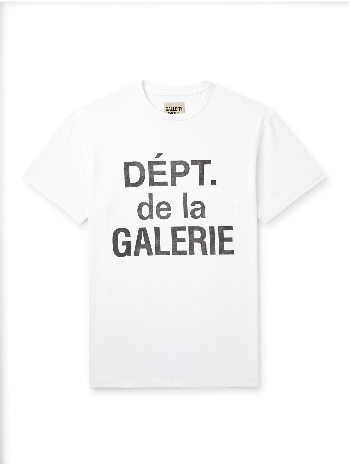 Gallery Dept. Logo-print Cotton-jersey T-shirt In White