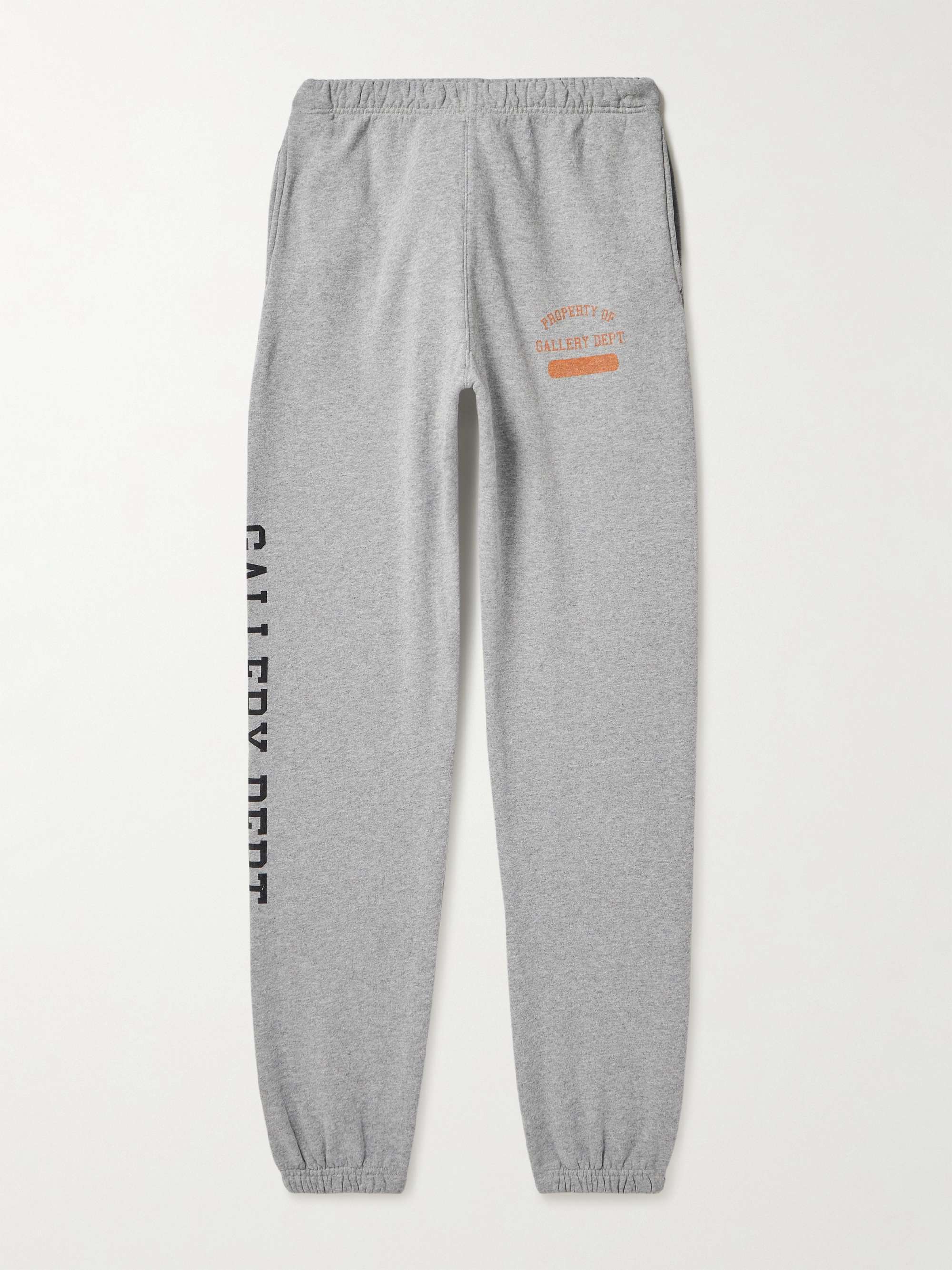 GALLERY DEPT. Tapered Logo Print Cotton Jersey Sweatpants for Men