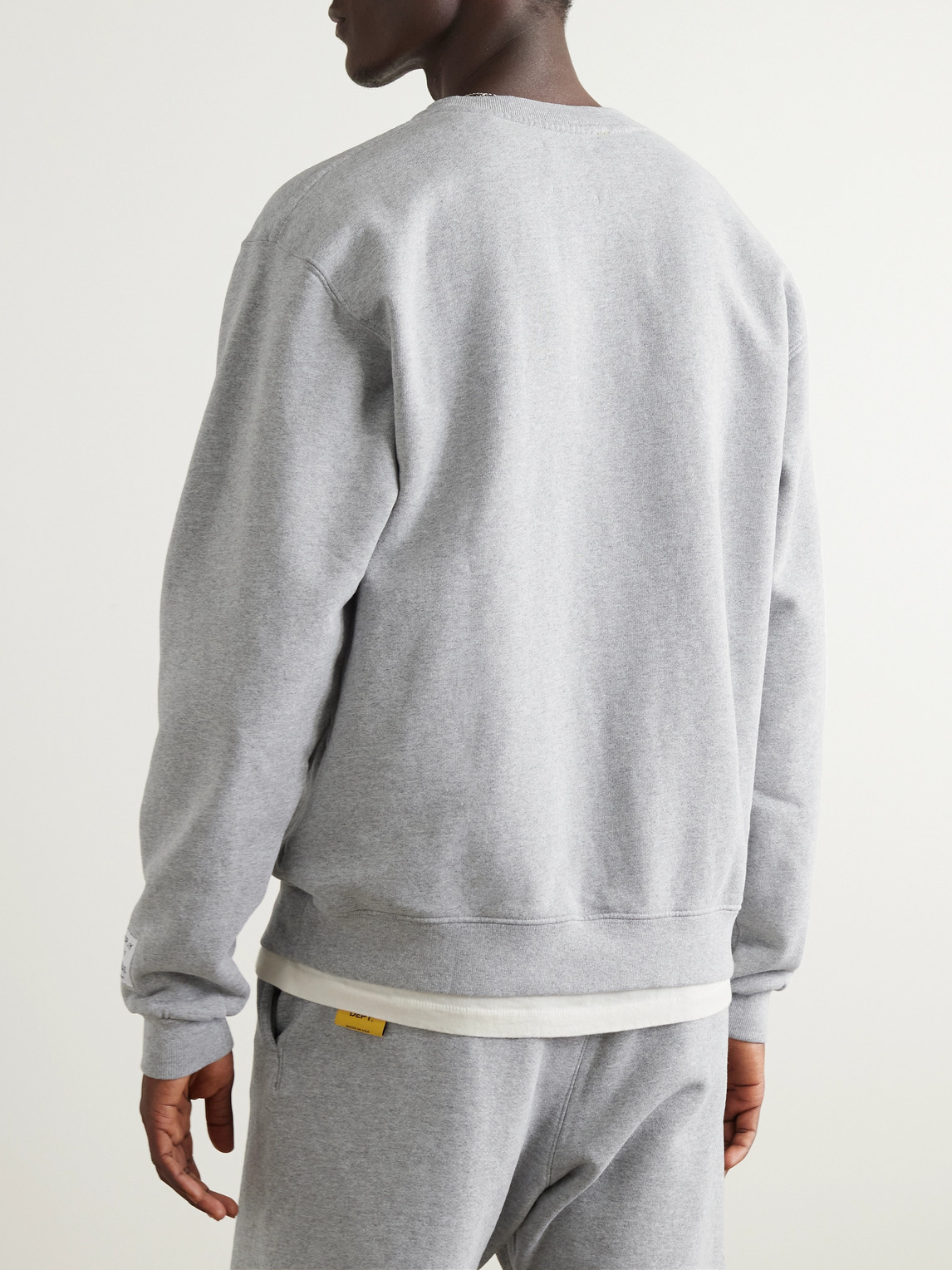 Shop Gallery Dept. Logo-print Cotton-jersey Sweatshirt In Gray