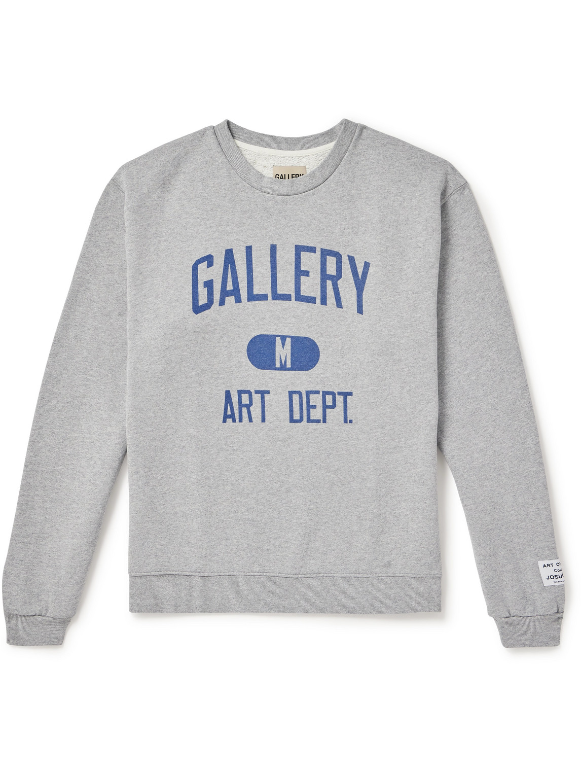 Shop Gallery Dept. Logo-print Cotton-jersey Sweatshirt In Gray