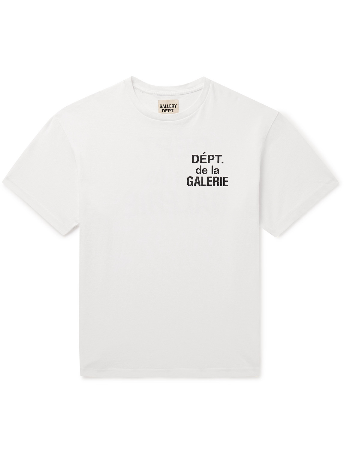 Gallery Dept. Logo-print Cotton-jersey T-shirt In White