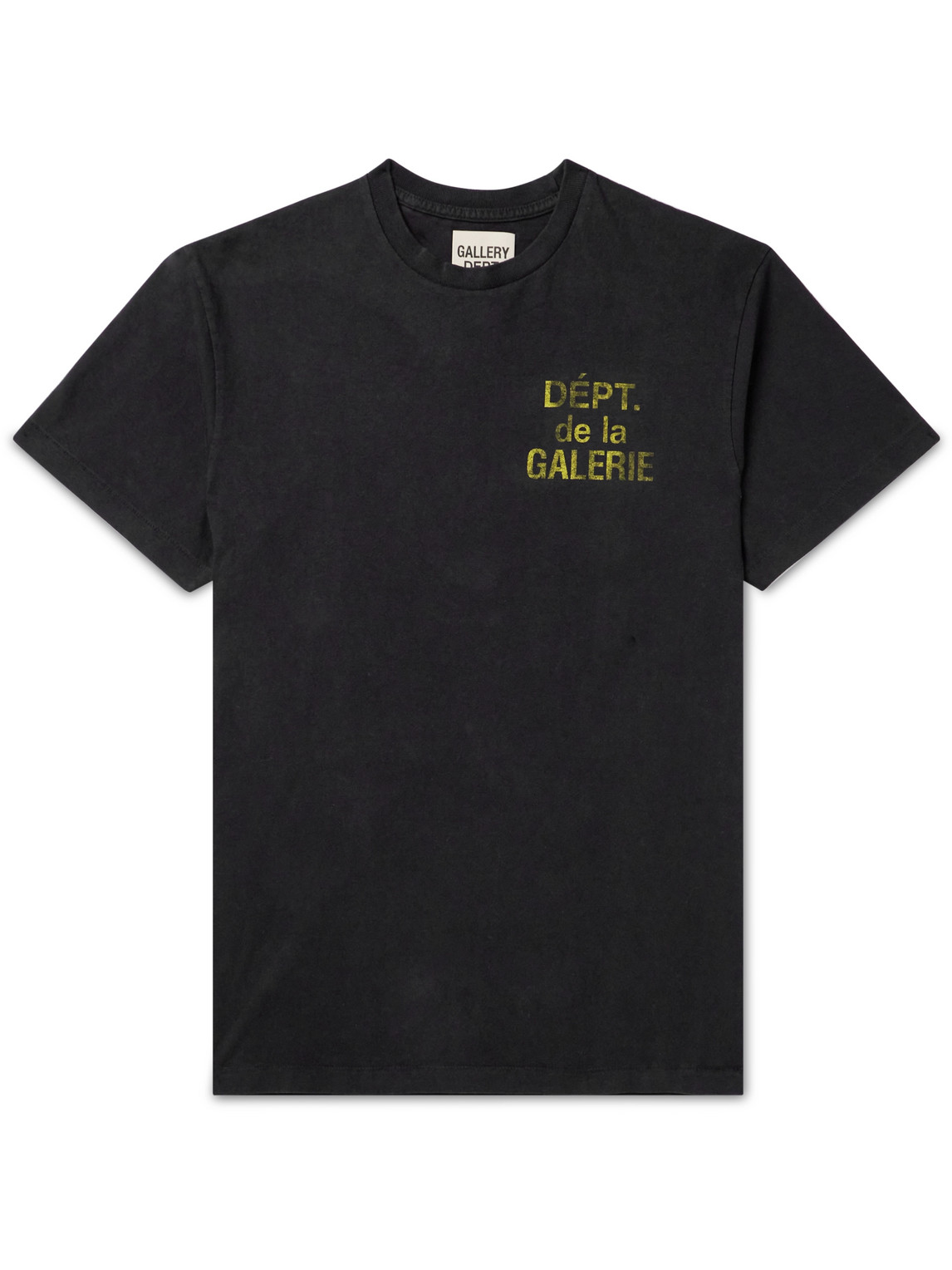 Shop Gallery Dept. French Logo-print Cotton-jersey T-shirt In Black