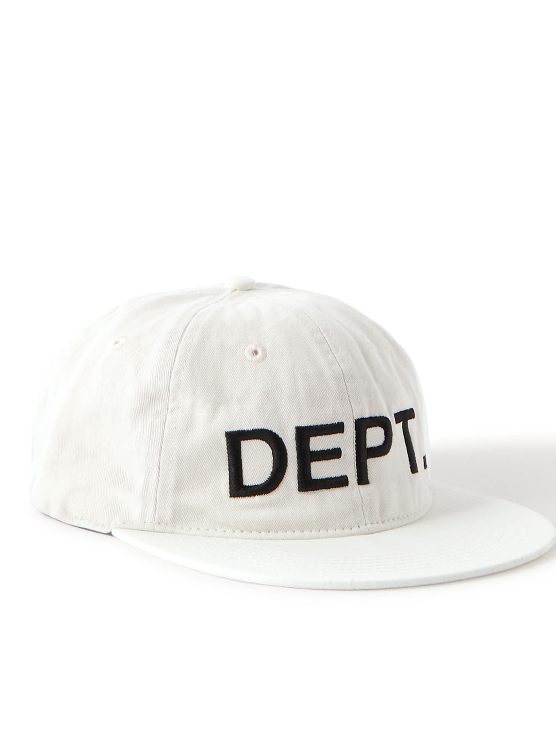 Gallery Dept. Logo-embroidered Cotton-twill Baseball Cap In White
