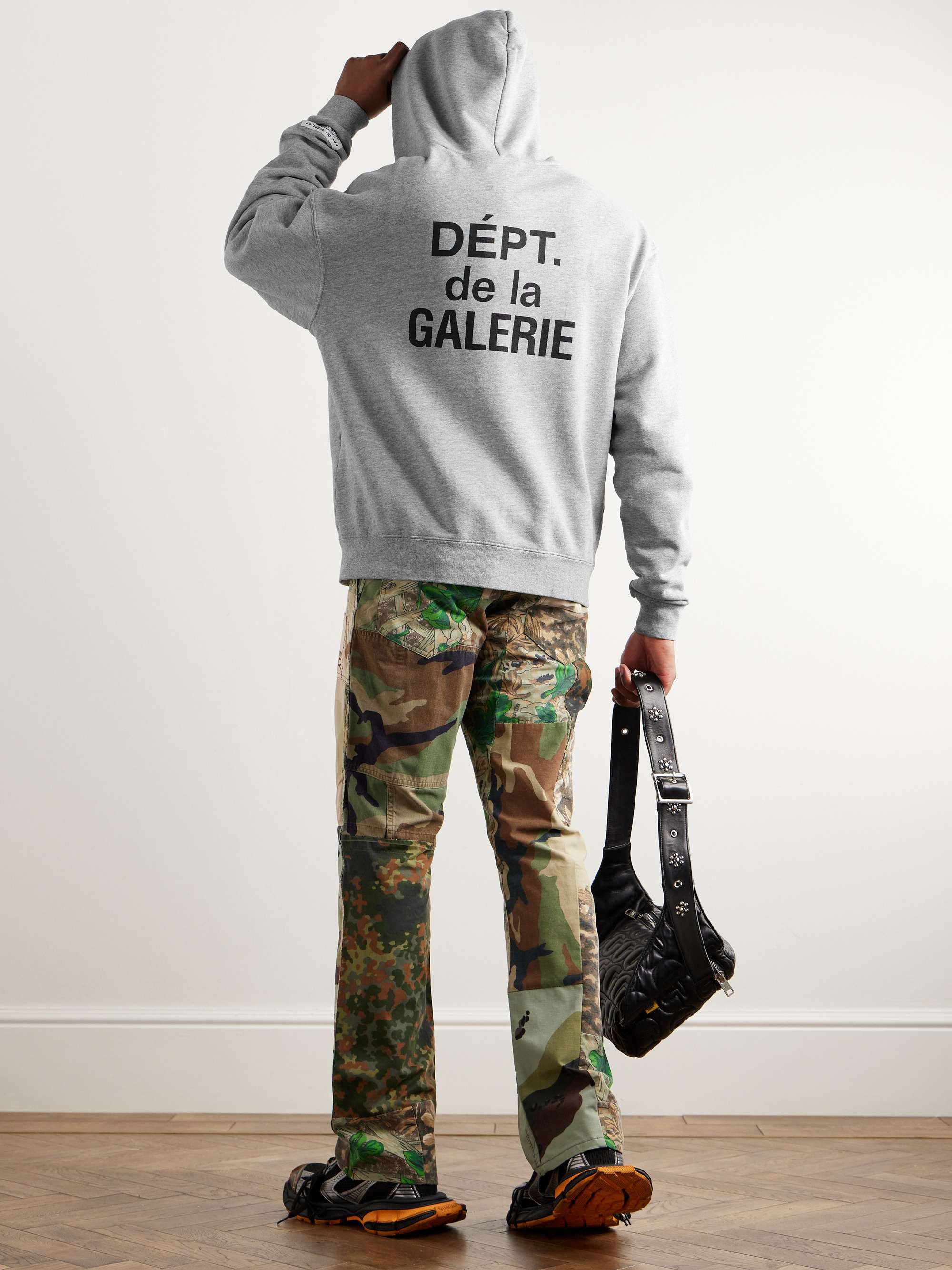 GALLERY DEPT. Logo-Print Cotton-Blend Jersey Zip-Up Hoodie for Men | MR ...