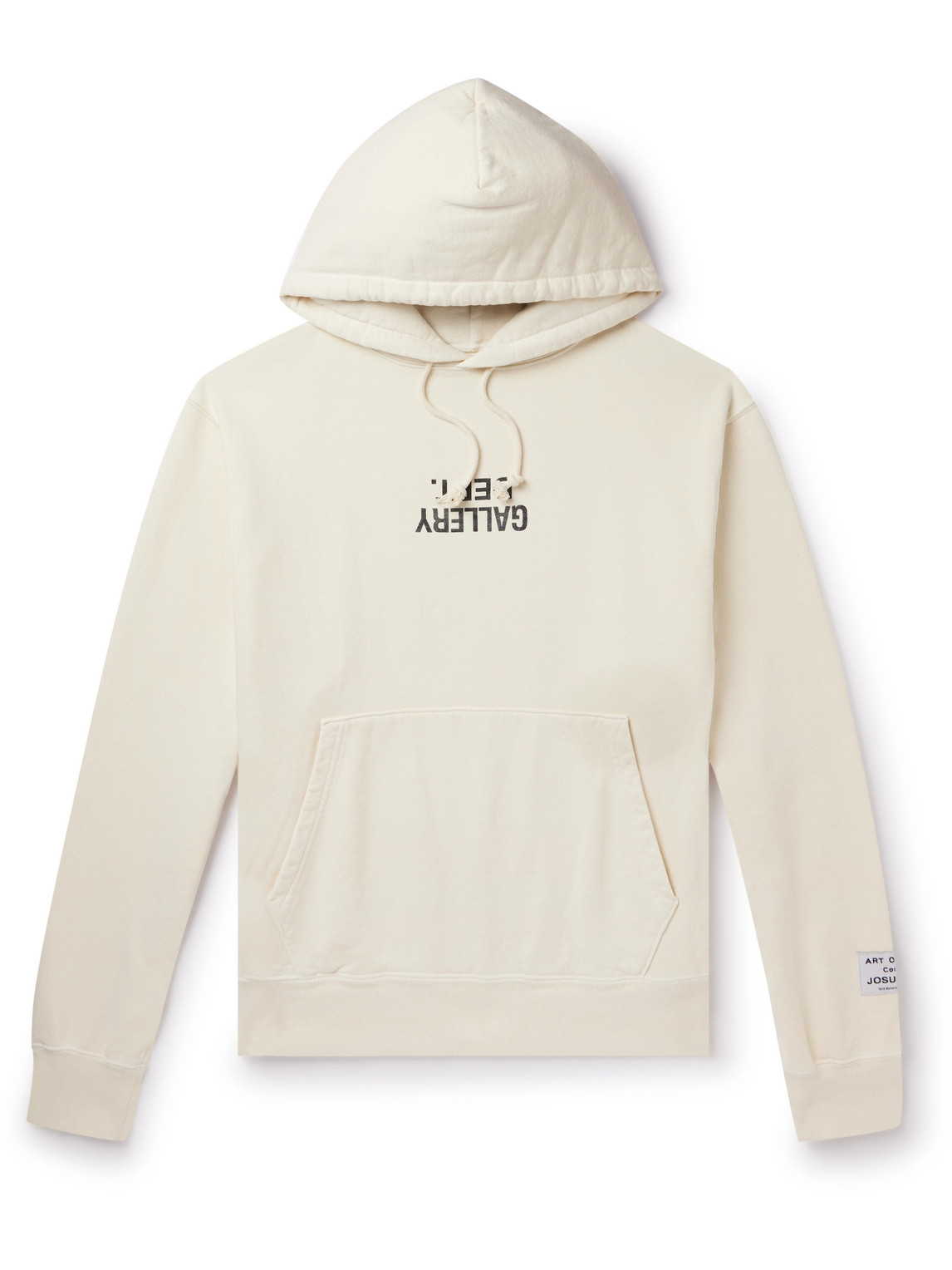 Gallery Dept. Logo-print Cotton-jersey Hoodie In White