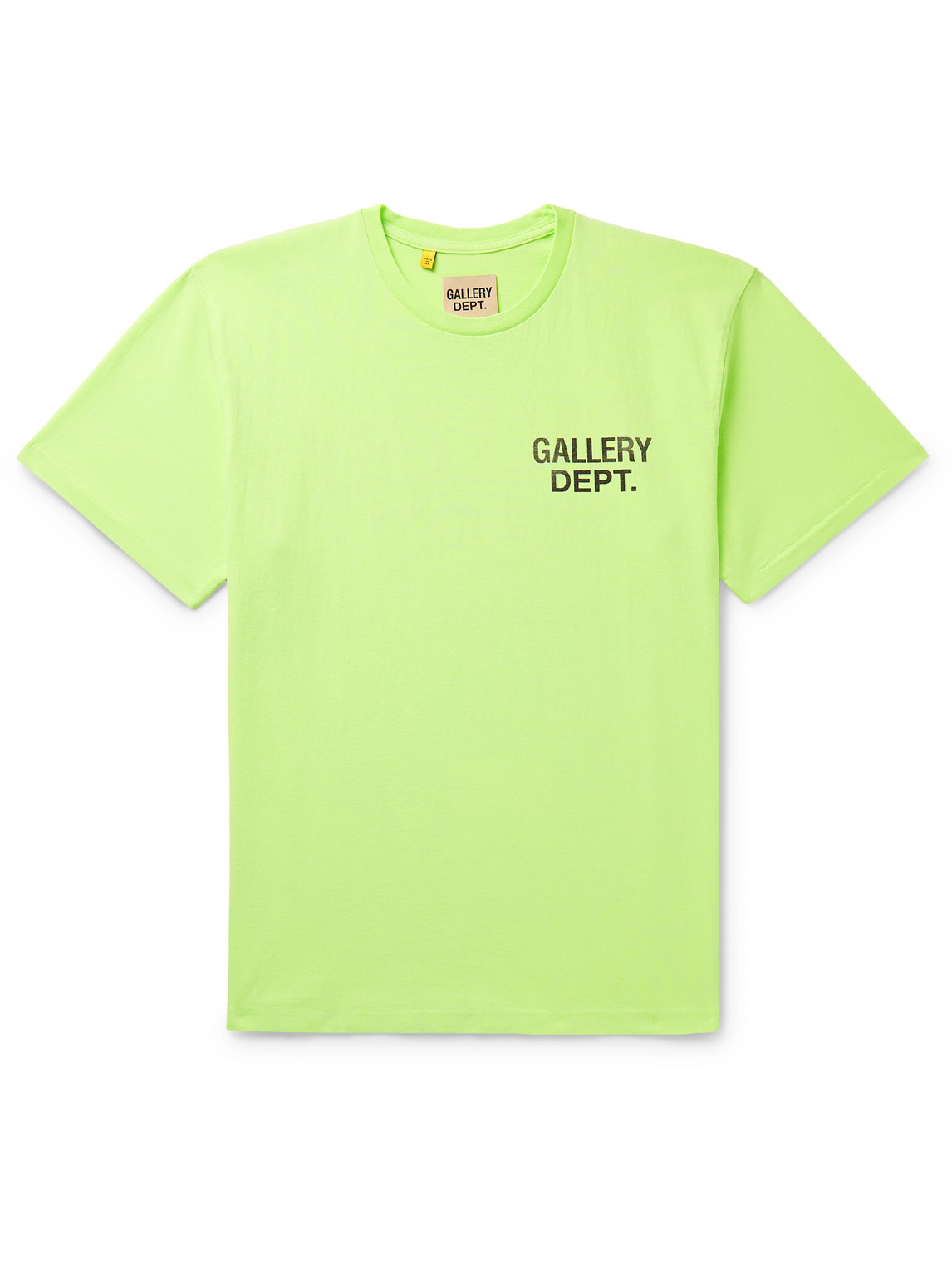 Gallery Dept. Logo-print Cotton-jersey T-shirt In Green