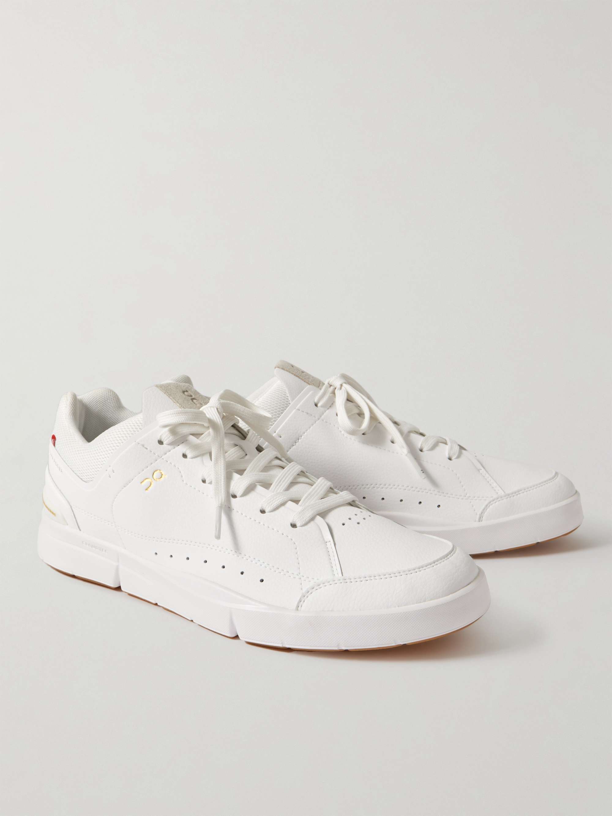ON + Roger Federer The Roger Centre Court Vegan Leather and Mesh Tennis Sneakers