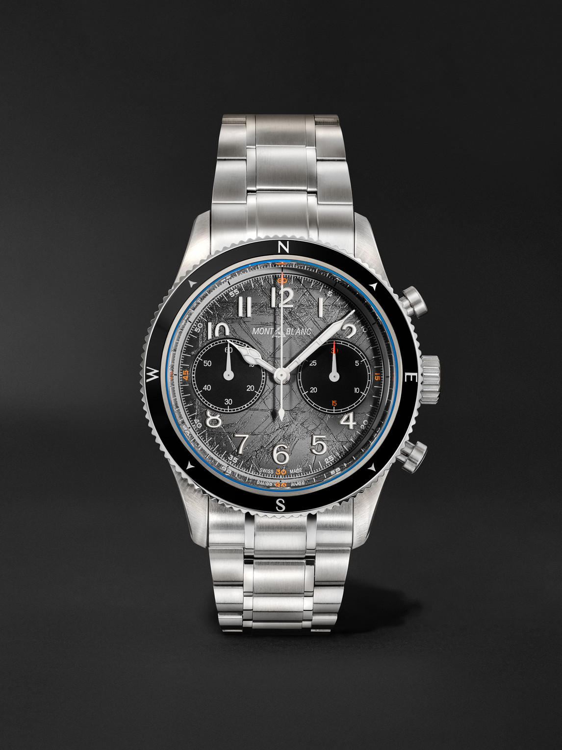 1858 0 Oxygen The 8000 Automatic Chronograph Stainless Steel Watch, Ref. 130983