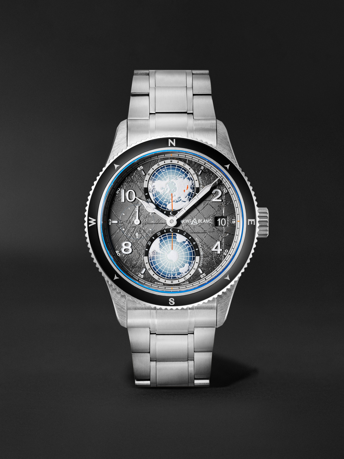 Montblanc 1858 Geosphere 0 Oxygen The 8000 Automatic Titanium, Ceramic and Stainless Steel Watch, Ref. 130982 BU24 NOV
