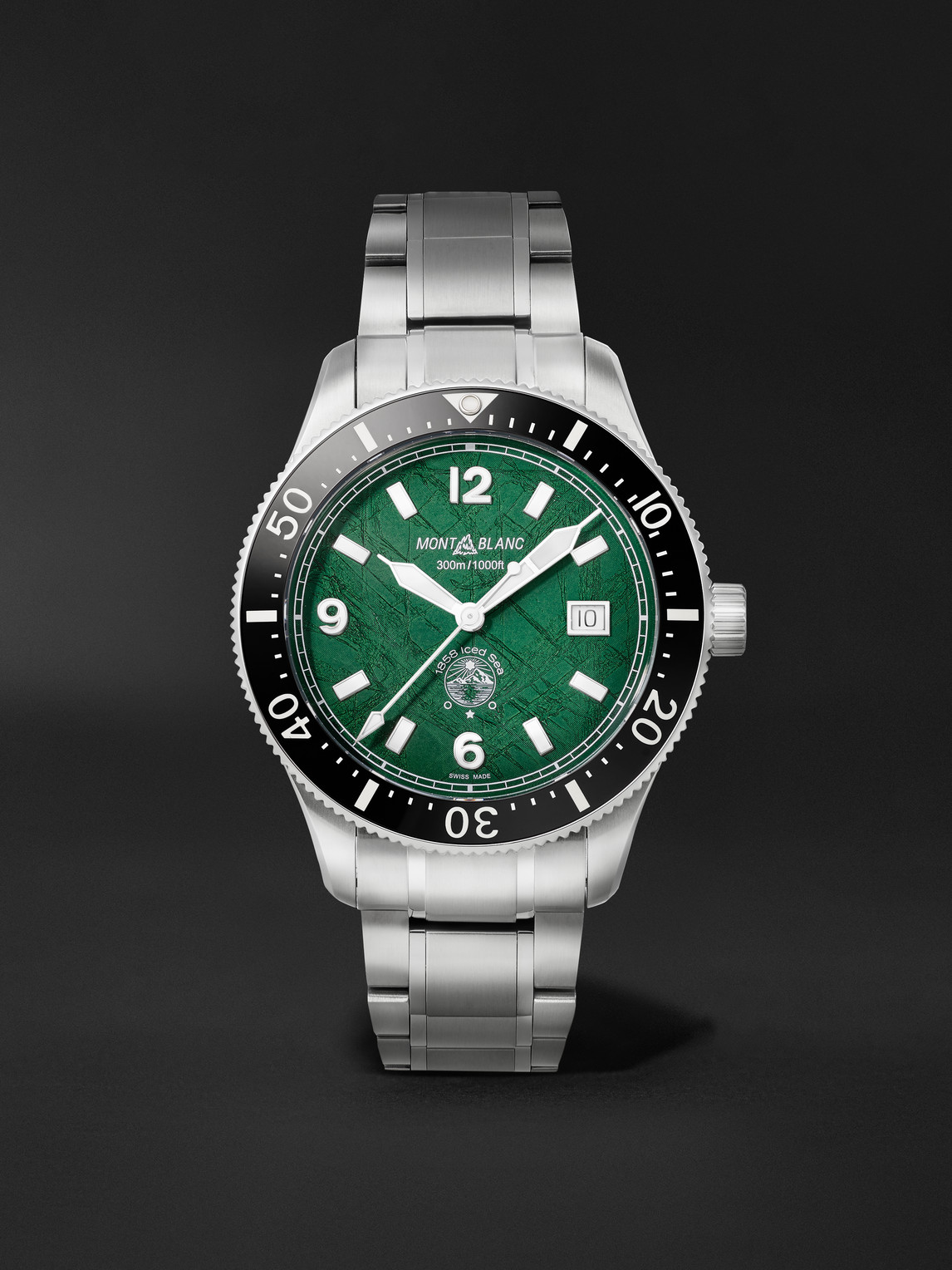 1858 Iced Sea Automatic Stainless Steel and Ceramic Watch, Ref. MB130810