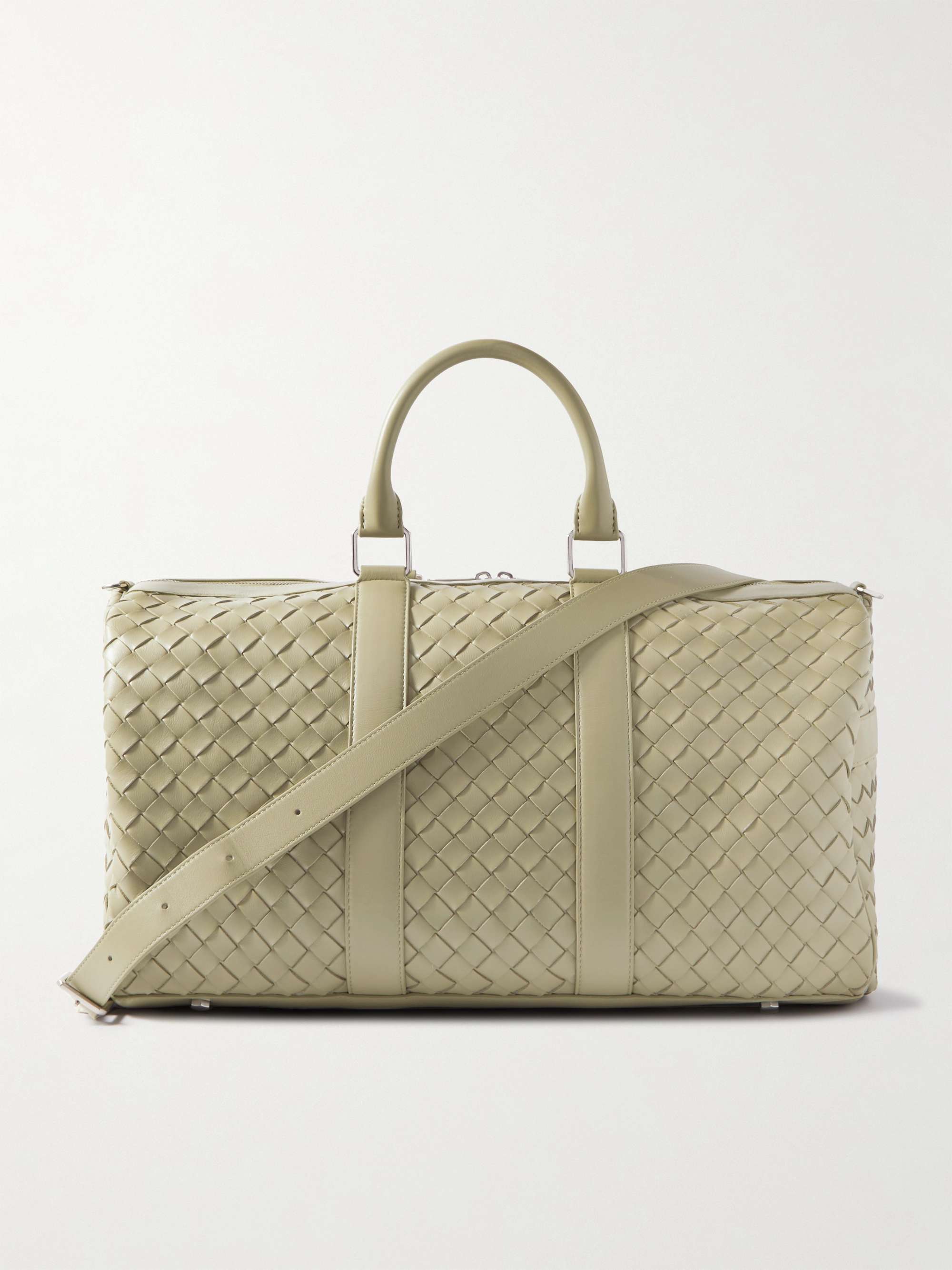 BOTTEGA VENETA Intrecciato Leather Duffle Bag for Men