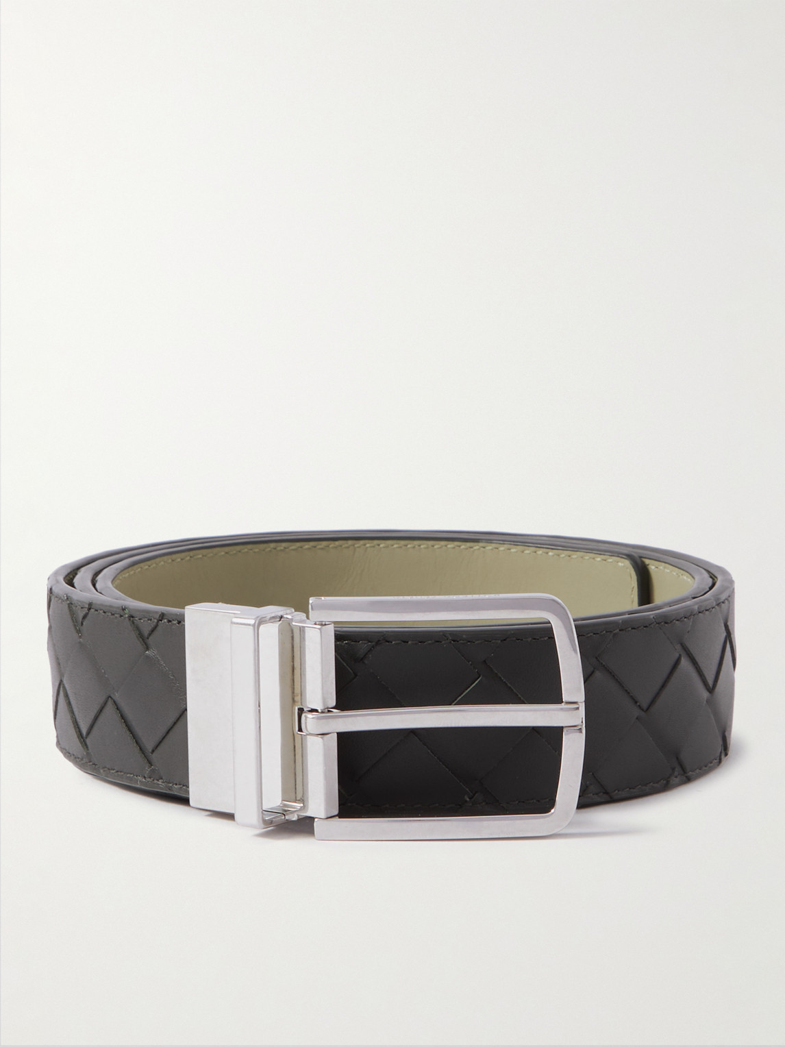 Bottega Veneta 3.5cm Reversible Intrecciato Leather Belt - Men