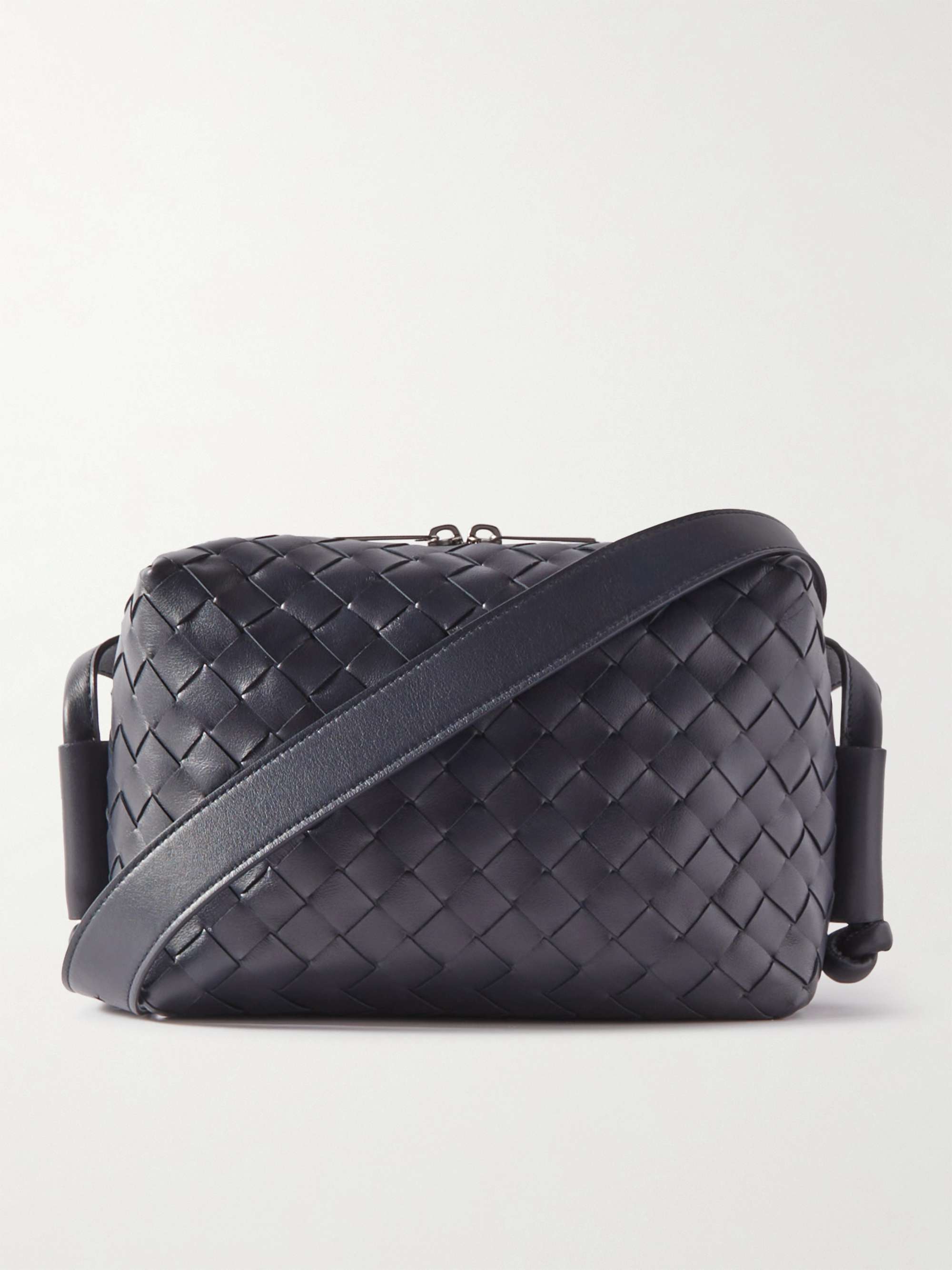 BOTTEGA VENETA イントレチャートレザー メッセンジャーバッグ ...