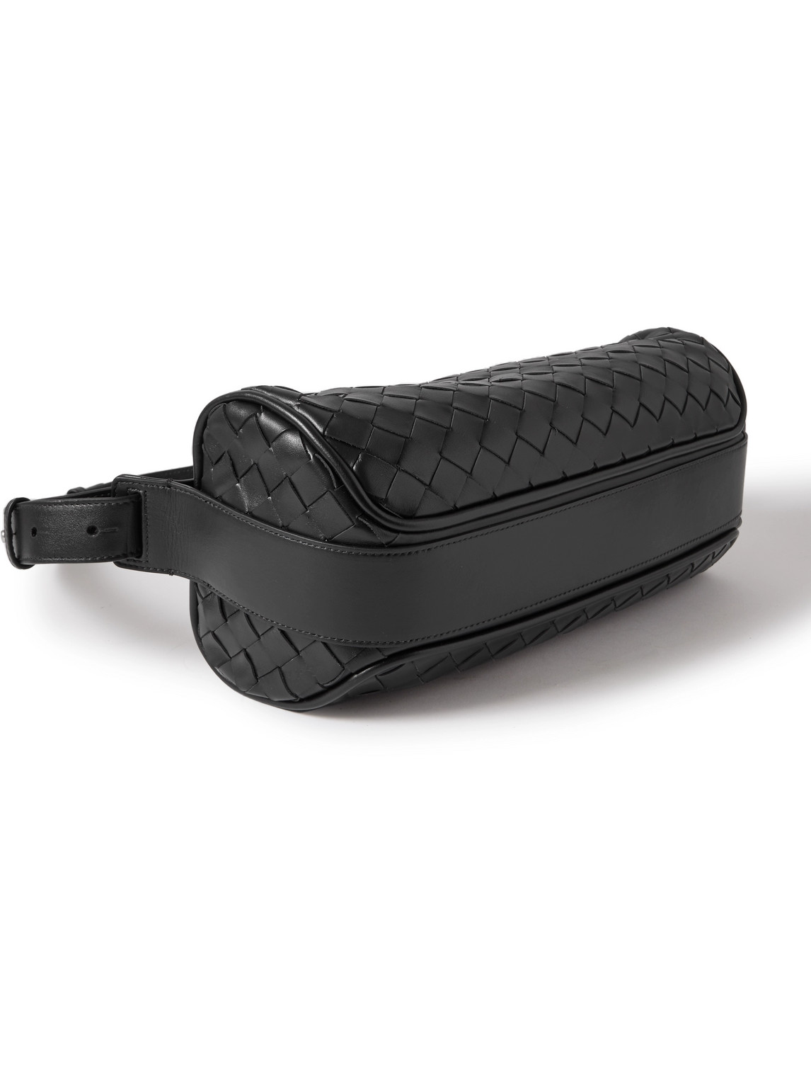Bottega Veneta Intrecciato Leather Belt Bag In Black | ModeSens display picture 1